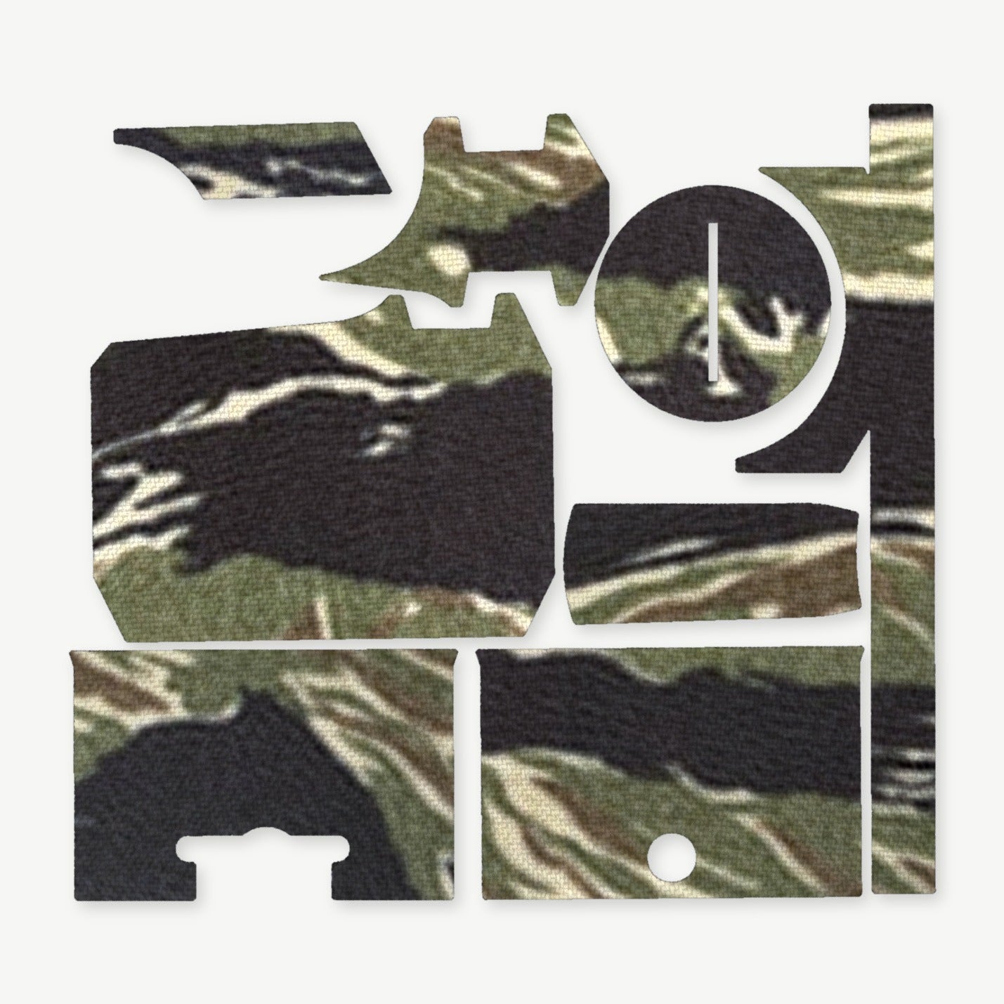 Optic Wrap Kit for Holosun HS403R / HS503R - die-cut Cordura 1000D kit pieces in Tiger Stripe (Green/Black) - Combat Textiles