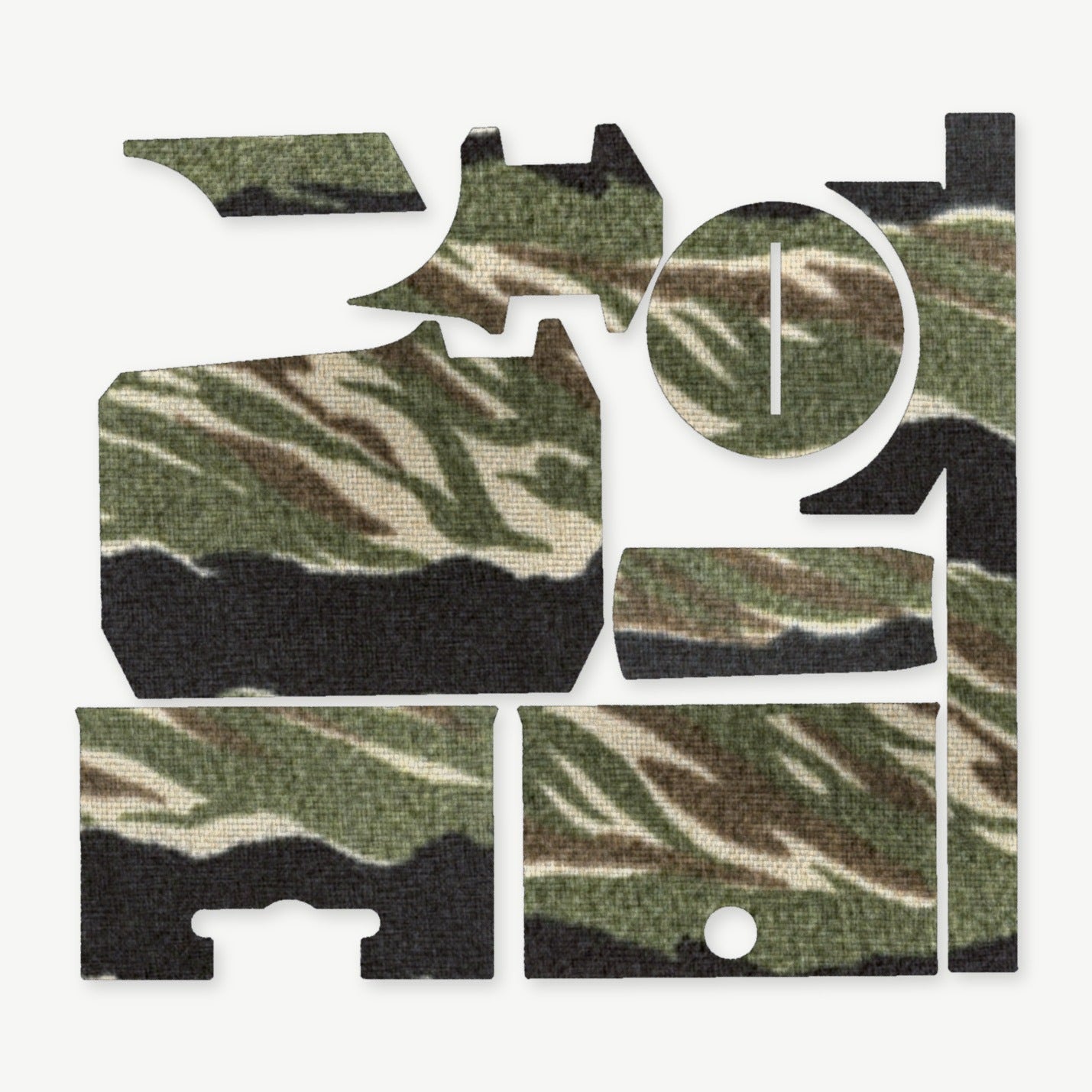 Optic Wrap Kit for Holosun HS403R / HS503R - die-cut Cordura 1000D kit pieces in Tiger Stripe (Green/Black) - Combat Textiles