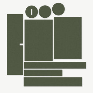 Optic Wrap Kit for Primary Arms SLx 1-6x24 Gen IV - die-cut Cordura 1000D kit pieces in Ranger Green - Combat Textiles