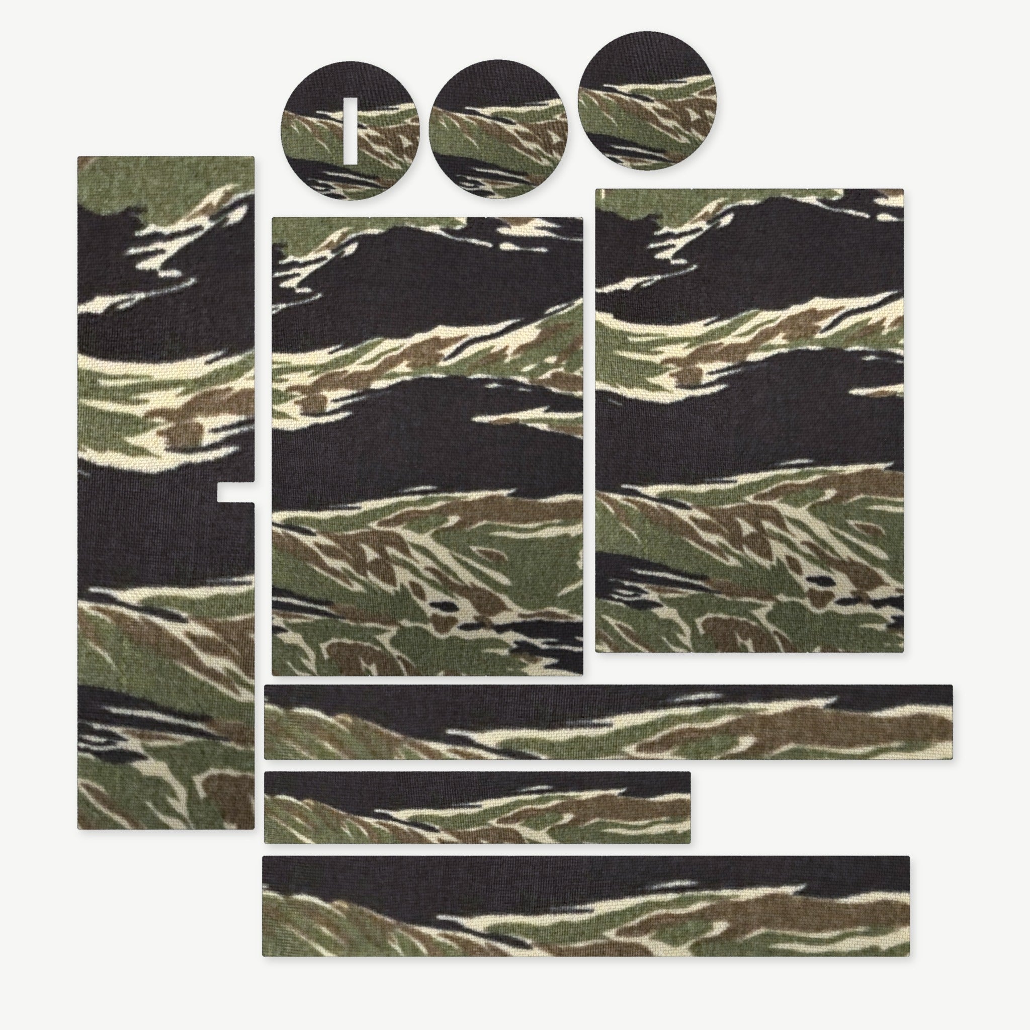 Optic Wrap Kit for Primary Arms SLx 1-6x24 Gen IV - die-cut Cordura 1000D kit pieces in Tiger Stripe (Green/Black) - Combat Textiles