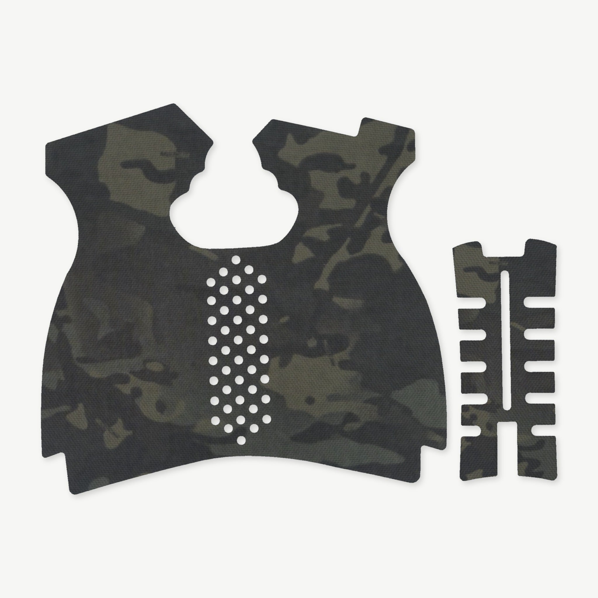 Grip Kit for Springfield XDM 10mm (Full Size) - die-cut Cordura 1000D kit pieces in MultiCam Black - Combat Textiles