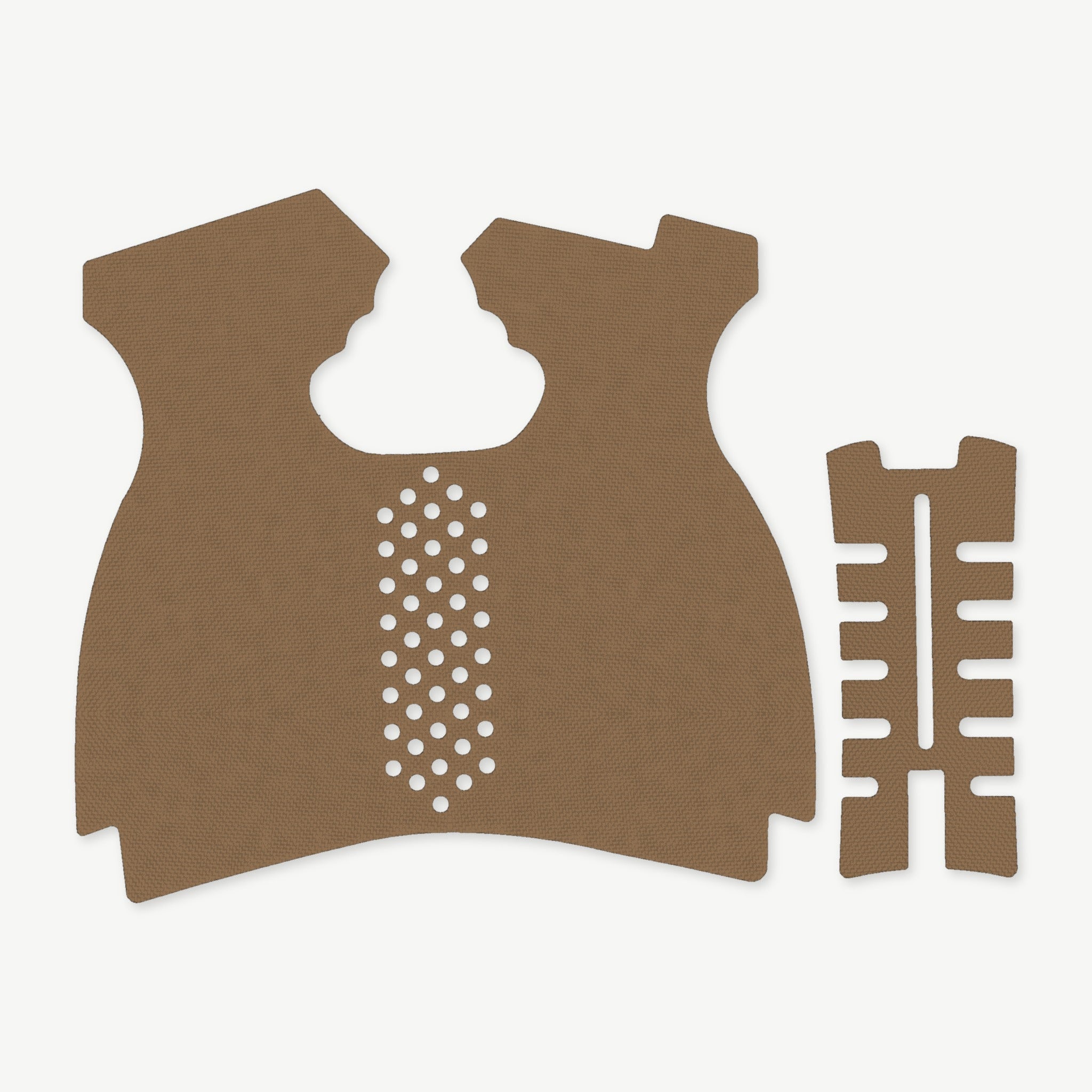 Grip Kit for Springfield XDM 10mm (Full Size) - die-cut Cordura 1000D kit pieces in Coyote - Combat Textiles