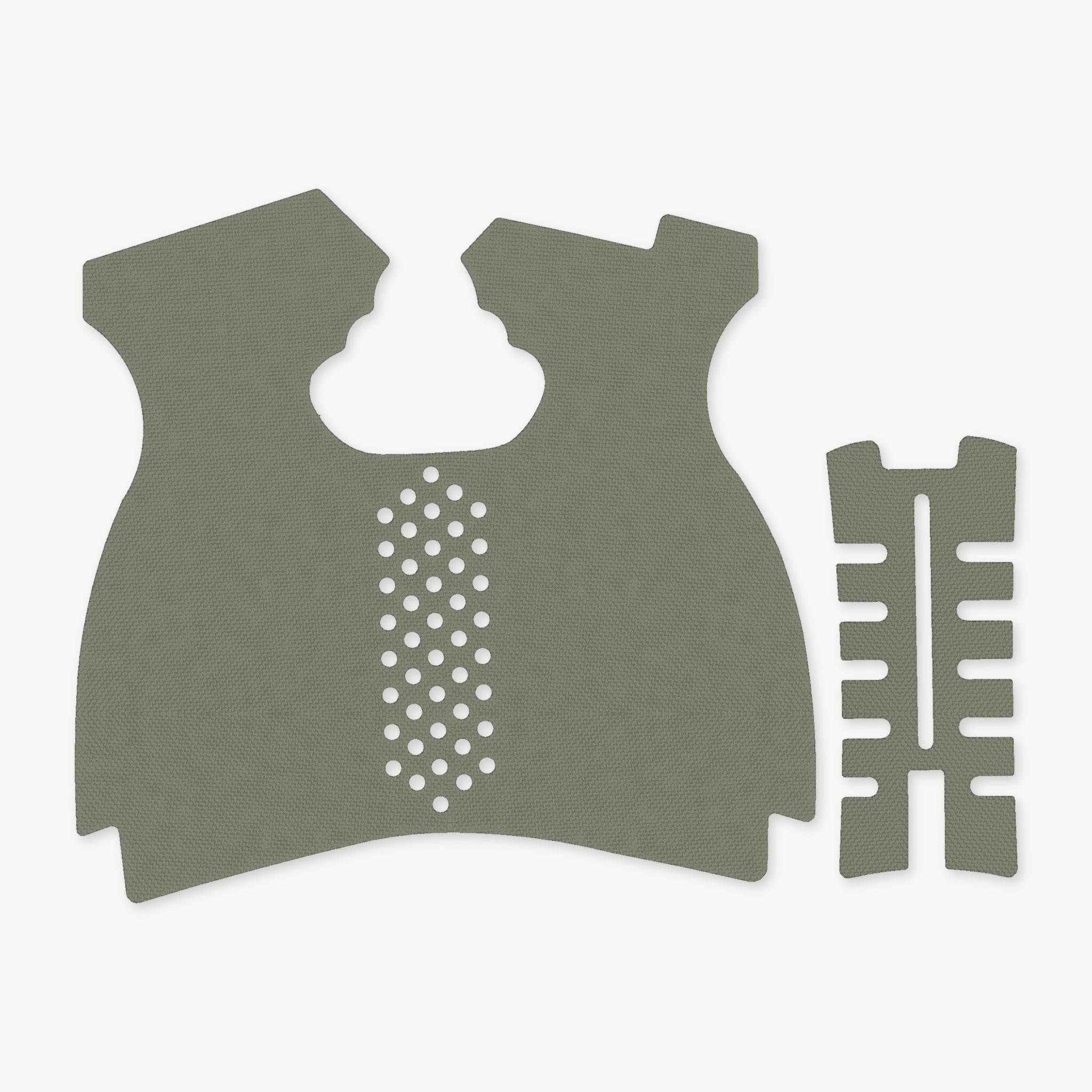 Grip Kit for Springfield XDM 10mm (Full Size) - die-cut Cordura 1000D kit pieces in OD Green - Combat Textiles