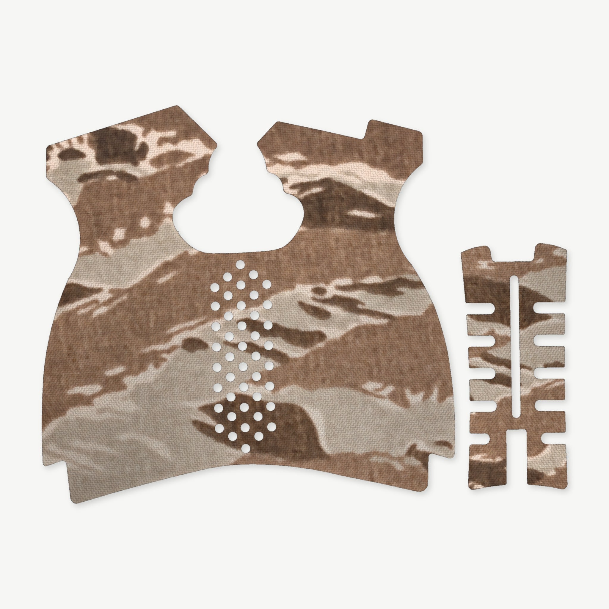 Grip Kit for Springfield XDM 10mm (Full Size) - die-cut Cordura 1000D kit pieces in Tiger Stripe (Desert) - Combat Textiles