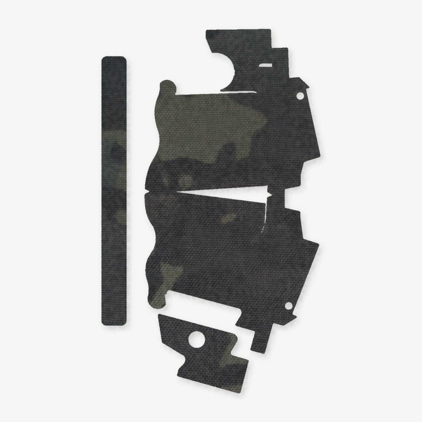 Light Wrap Kit for Streamlight TLR-7 HL-X SUB - die-cut Cordura 1000D kit pieces in MultiCam Black - Combat Textiles