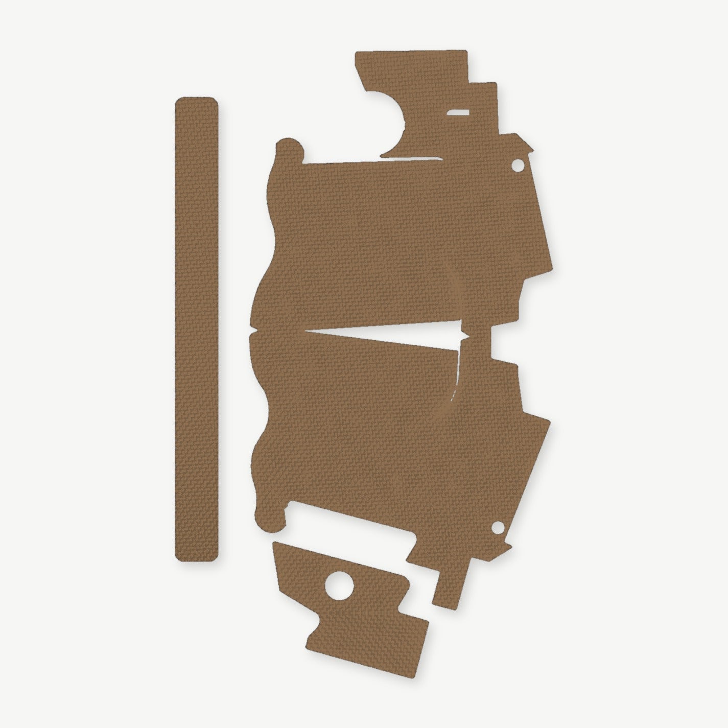 Light Wrap Kit for Streamlight TLR-7 HL-X SUB - die-cut Cordura 1000D kit pieces in Coyote - Combat Textiles