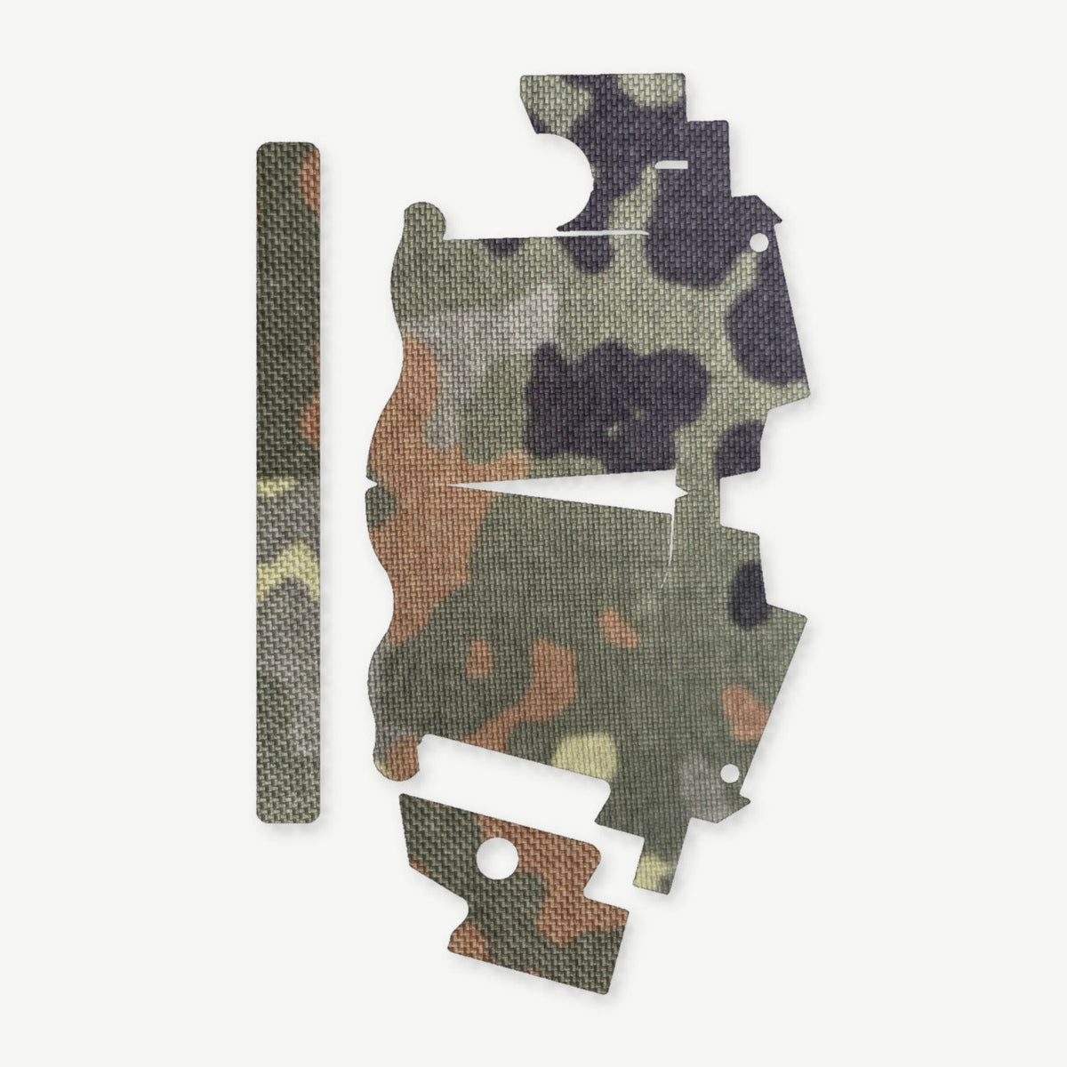 Light Wrap Kit for Streamlight TLR-7 HL-X SUB - die-cut Cordura 1000D kit pieces in Flecktarn - Combat Textiles