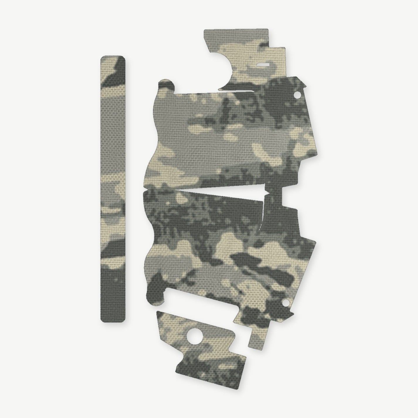 Light Wrap Kit for Streamlight TLR-7 HL-X SUB - die-cut Cordura 1000D kit pieces in Tiger Stripe (ABU) - Combat Textiles