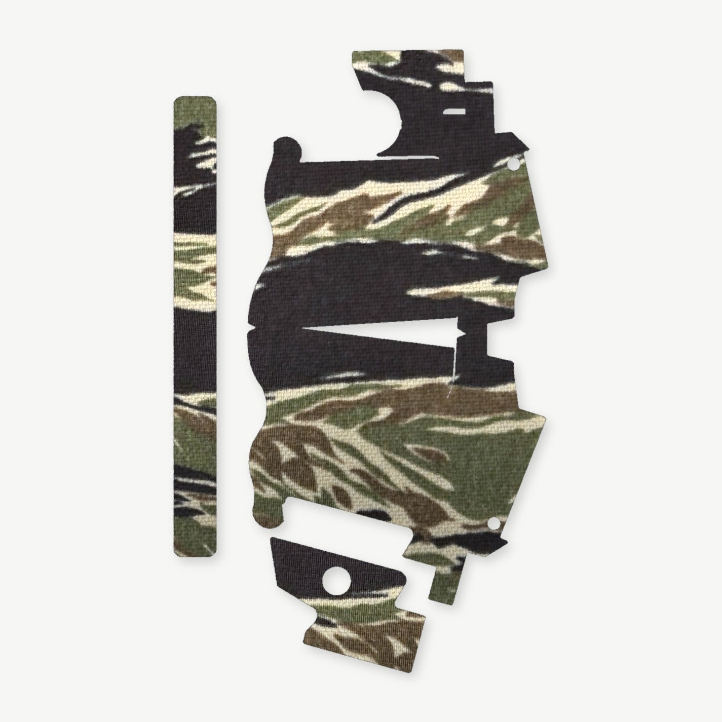 Light Wrap Kit for Streamlight TLR-7 HL-X SUB - die-cut Cordura 1000D kit pieces in Tiger Stripe (Green/Black) - Combat Textiles