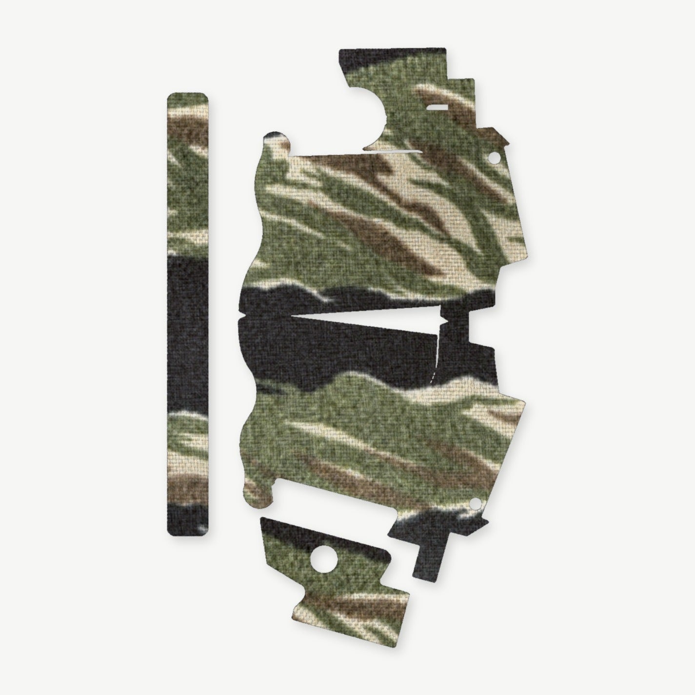 Light Wrap Kit for Streamlight TLR-7 HL-X SUB - die-cut Cordura 1000D kit pieces in Tiger Stripe (Green/Black) - Combat Textiles