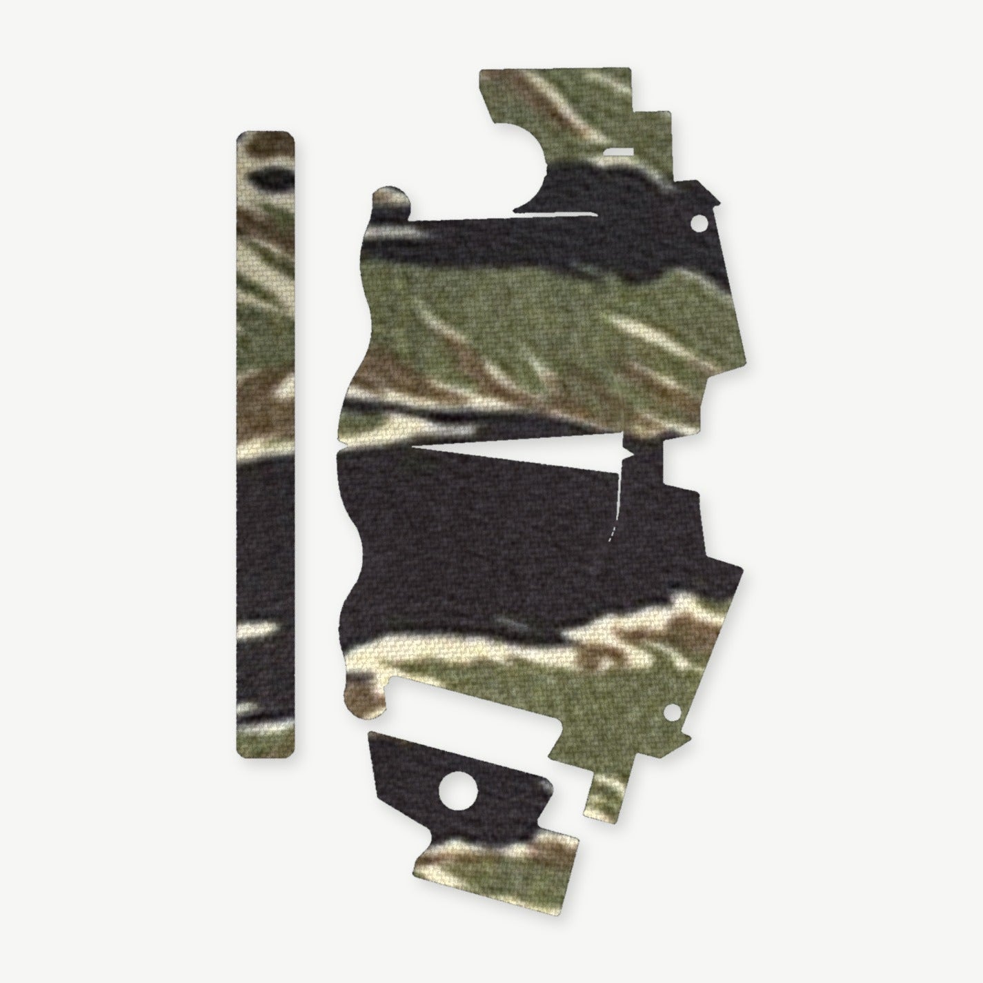Light Wrap Kit for Streamlight TLR-7 HL-X SUB - die-cut Cordura 1000D kit pieces in Tiger Stripe (Green/Black) - Combat Textiles