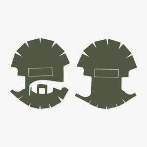 Ear Pro Wrap Kit for Sordin Supreme PRO-X / ACE Schakal - die-cut Cordura 1000D kit pieces in Ranger Green - Combat Textiles