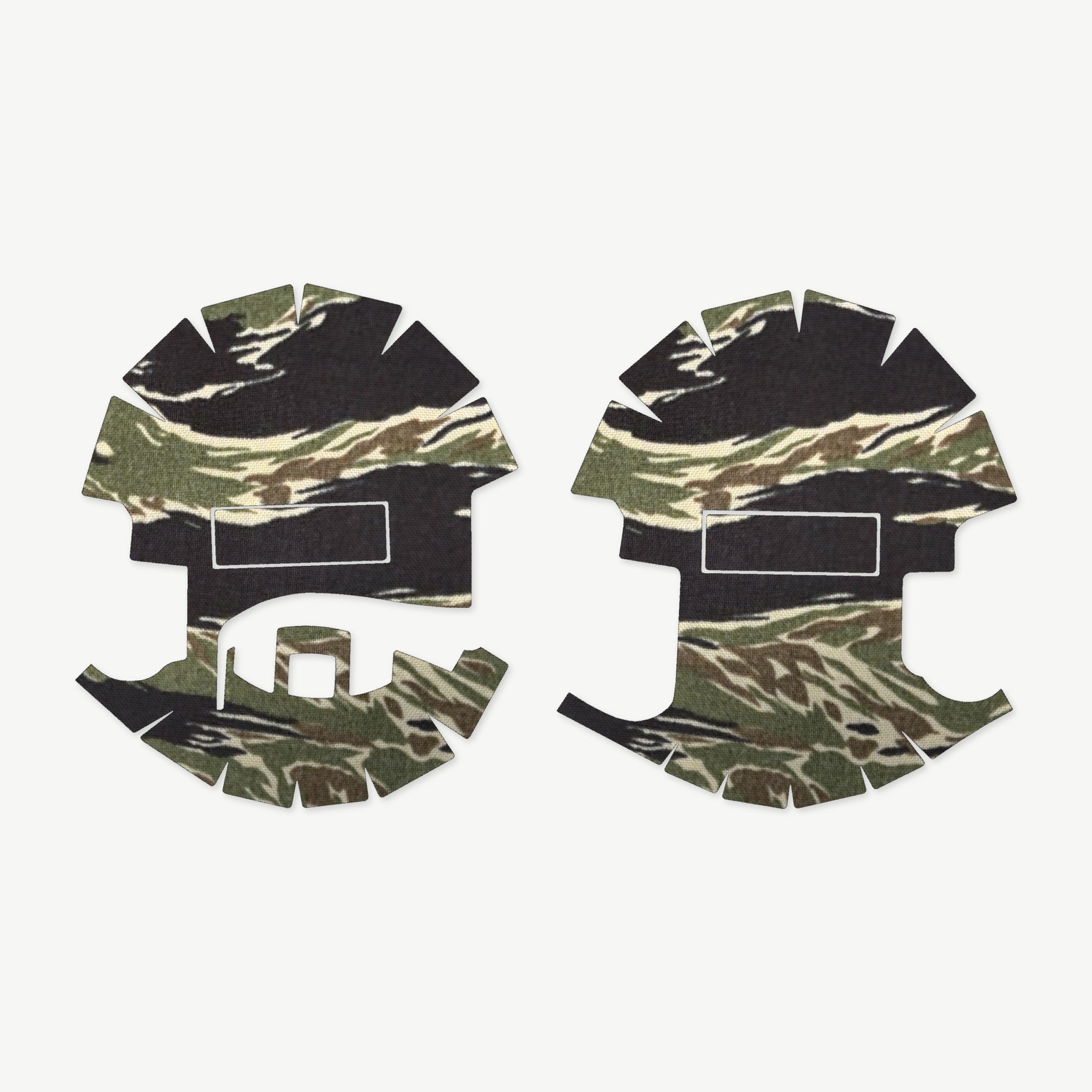 Ear Pro Wrap Kit for Sordin Supreme PRO-X / ACE Schakal - die-cut Cordura 1000D kit pieces in Tiger Stripe (Green/Black) - Combat Textiles