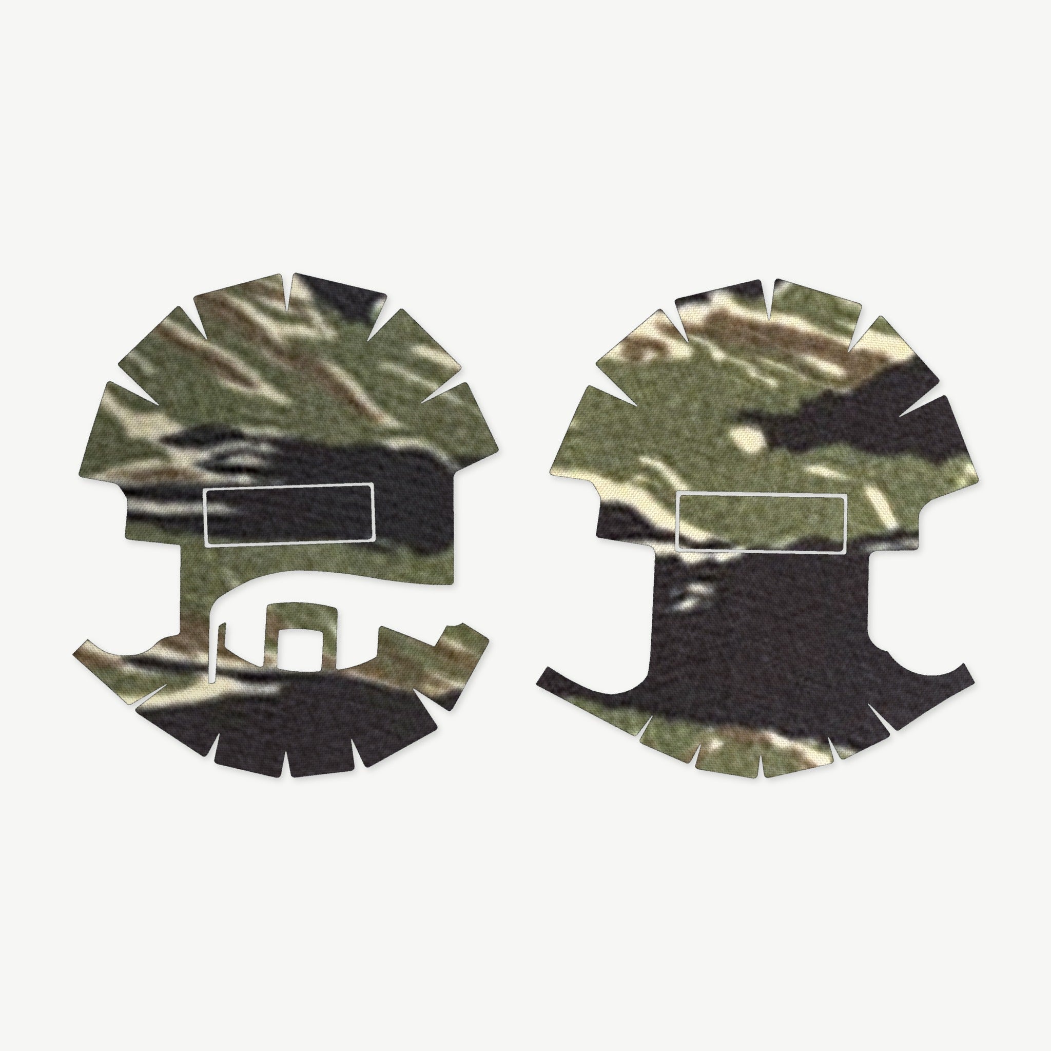 Ear Pro Wrap Kit for Sordin Supreme PRO-X / ACE Schakal - die-cut Cordura 1000D kit pieces in Tiger Stripe (Green/Black) - Combat Textiles