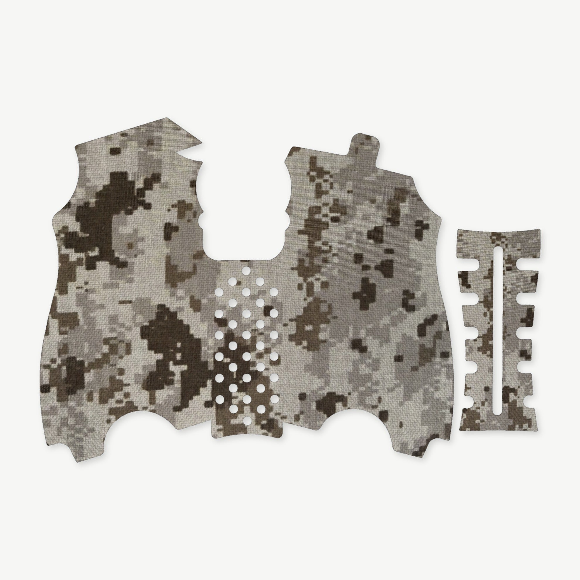 Grip Kit for HK USP Compact (9mm/.40 S&W/.357 SIG) - die-cut Cordura 1000D kit pieces in ACU (Desert) - Combat Textiles