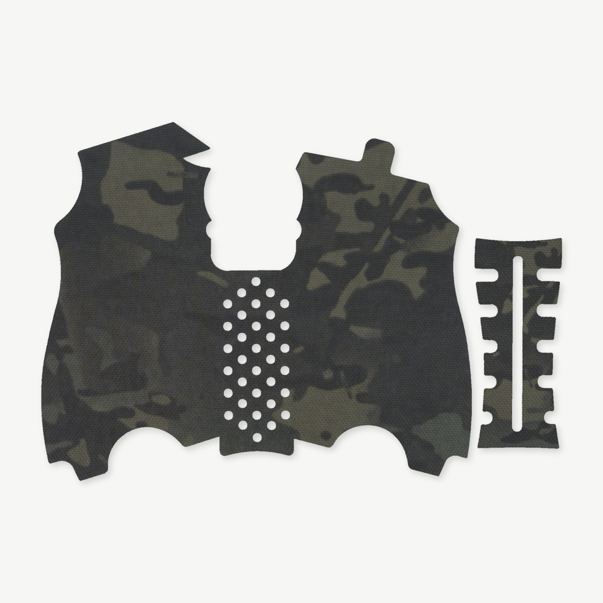 Grip Kit for HK USP Compact (9mm/.40 S&W/.357 SIG) - die-cut Cordura 1000D kit pieces in MultiCam Black - Combat Textiles
