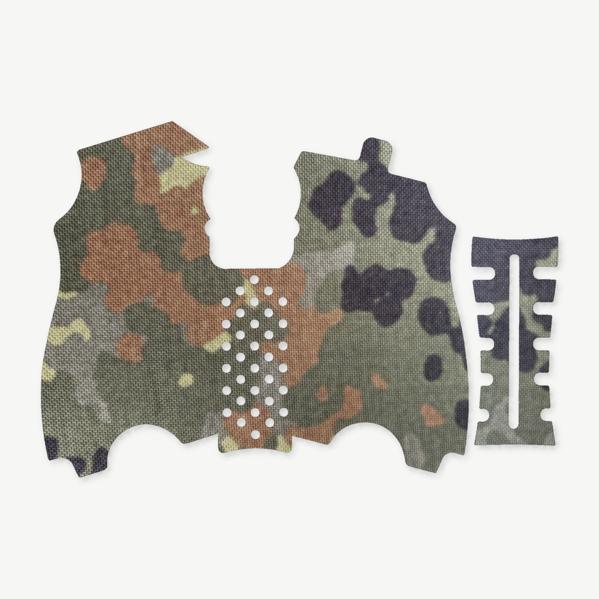 Grip Kit for HK USP Compact (9mm/.40 S&W/.357 SIG) - die-cut Cordura 1000D kit pieces in Flecktarn - Combat Textiles