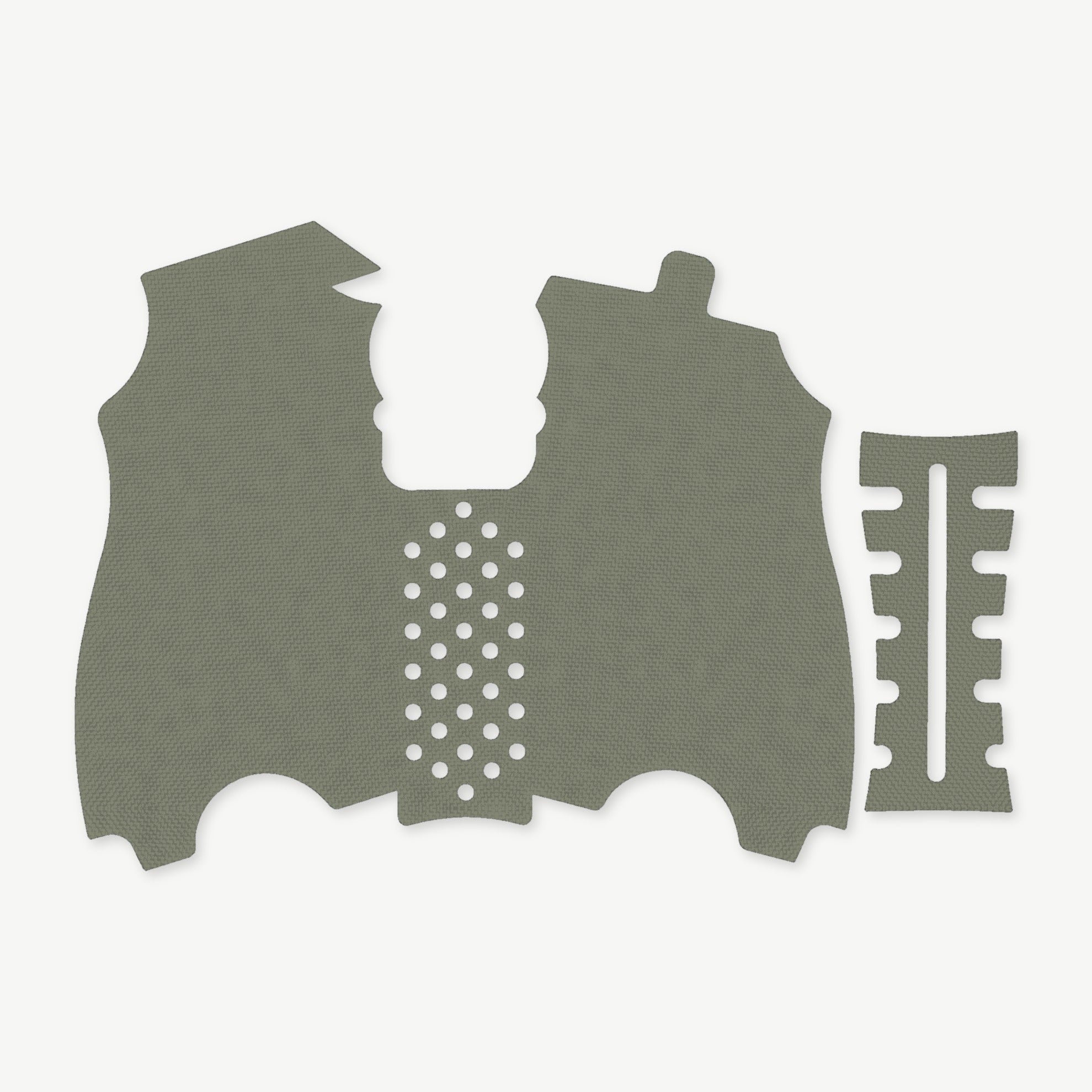 Grip Kit for HK USP Compact (9mm/.40 S&W/.357 SIG) - die-cut Cordura 1000D kit pieces in OD Green - Combat Textiles