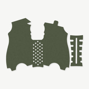 Grip Kit for HK USP Compact (9mm/.40 S&W/.357 SIG) - die-cut Cordura 1000D kit pieces in Ranger Green - Combat Textiles