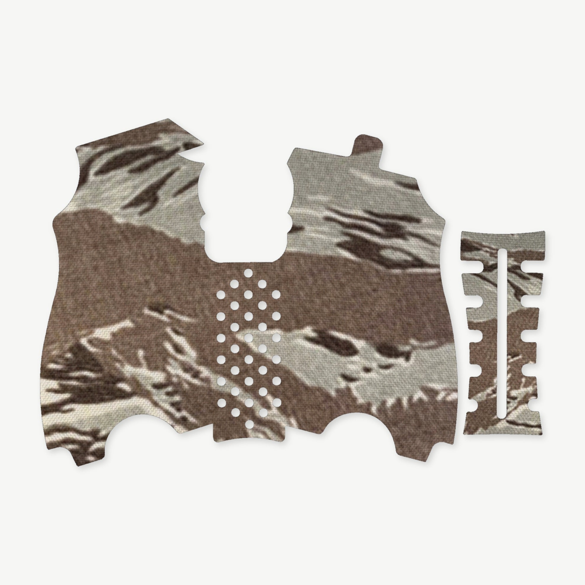 Grip Kit for HK USP Compact (9mm/.40 S&W/.357 SIG) - die-cut Cordura 1000D kit pieces in Tiger Stripe (ABU) - Combat Textiles