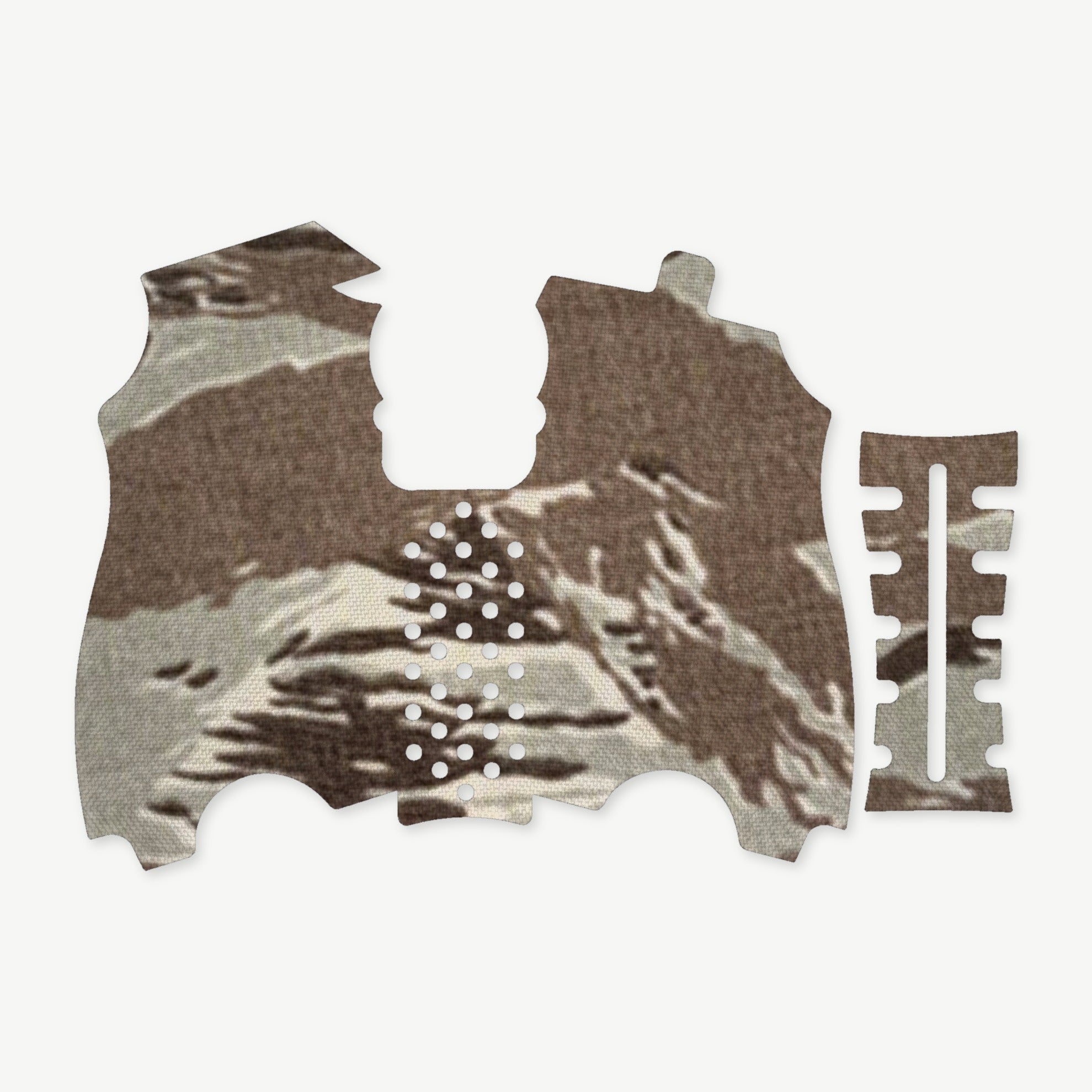 Grip Kit for HK USP Compact (9mm/.40 S&W/.357 SIG) - die-cut Cordura 1000D kit pieces in Tiger Stripe (ABU) - Combat Textiles