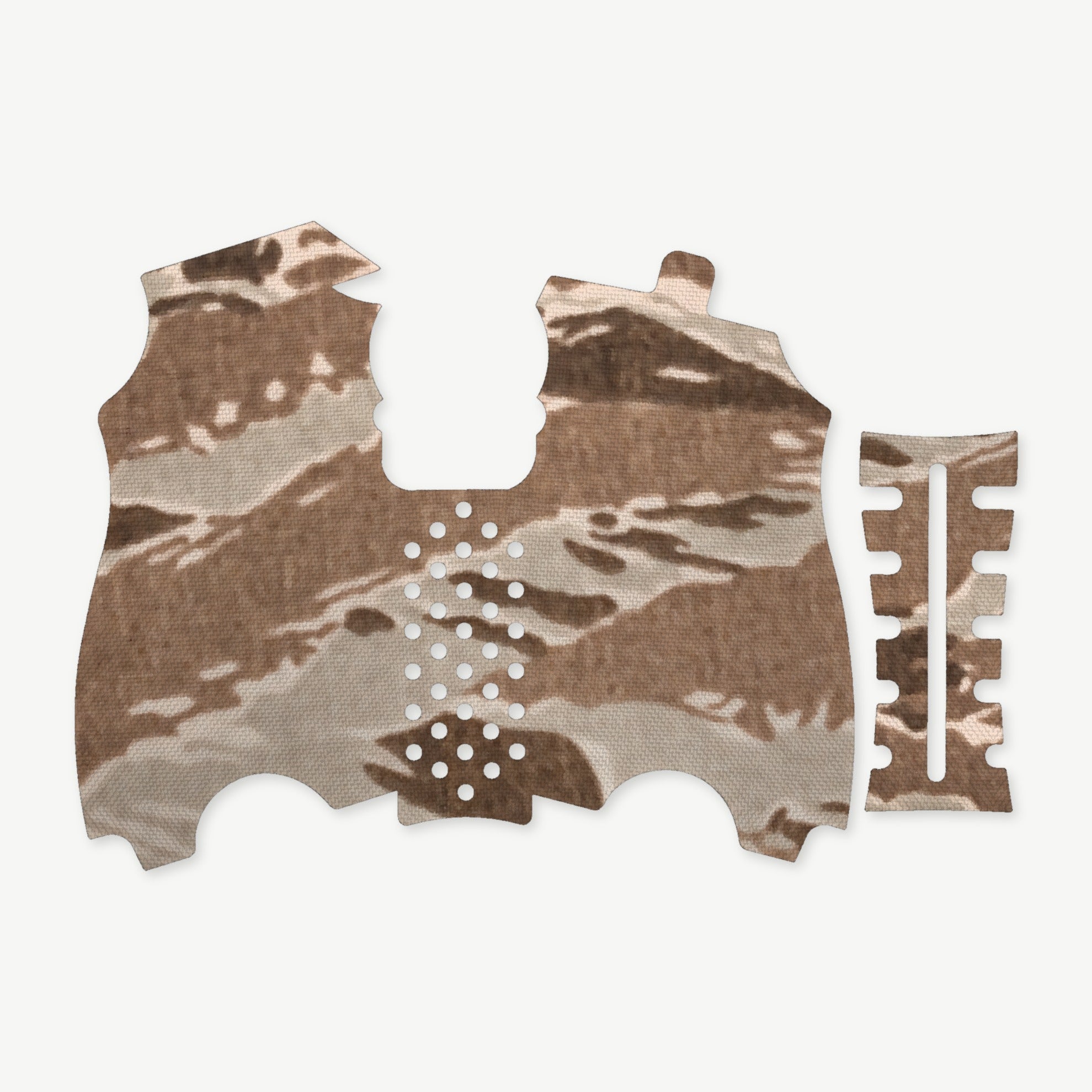 Grip Kit for HK USP Compact (9mm/.40 S&W/.357 SIG) - die-cut Cordura 1000D kit pieces in Tiger Stripe (Desert) - Combat Textiles