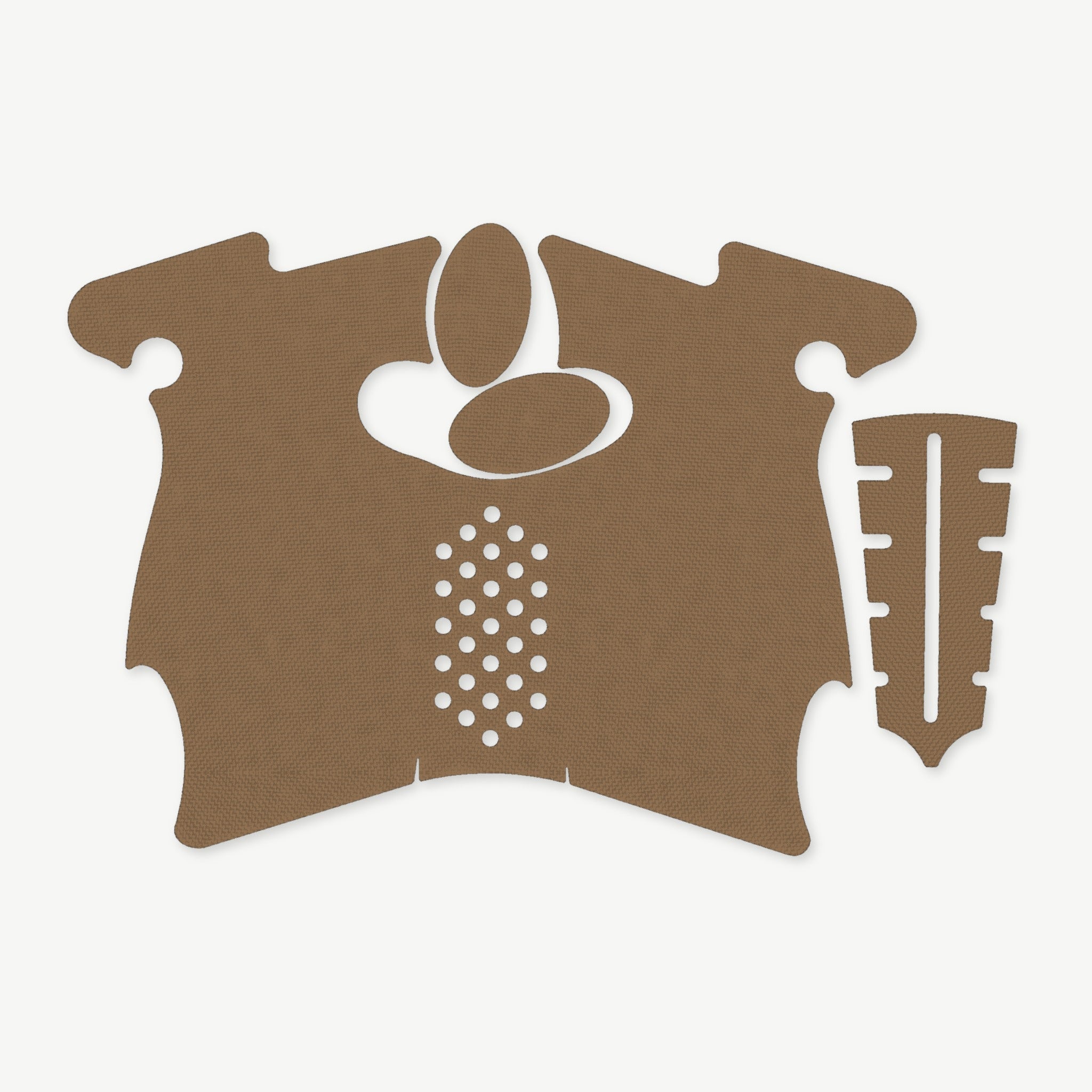 Grip Kit for Canik TP9 SF Elite - die-cut Cordura 1000D kit pieces in Coyote - Combat Textiles
