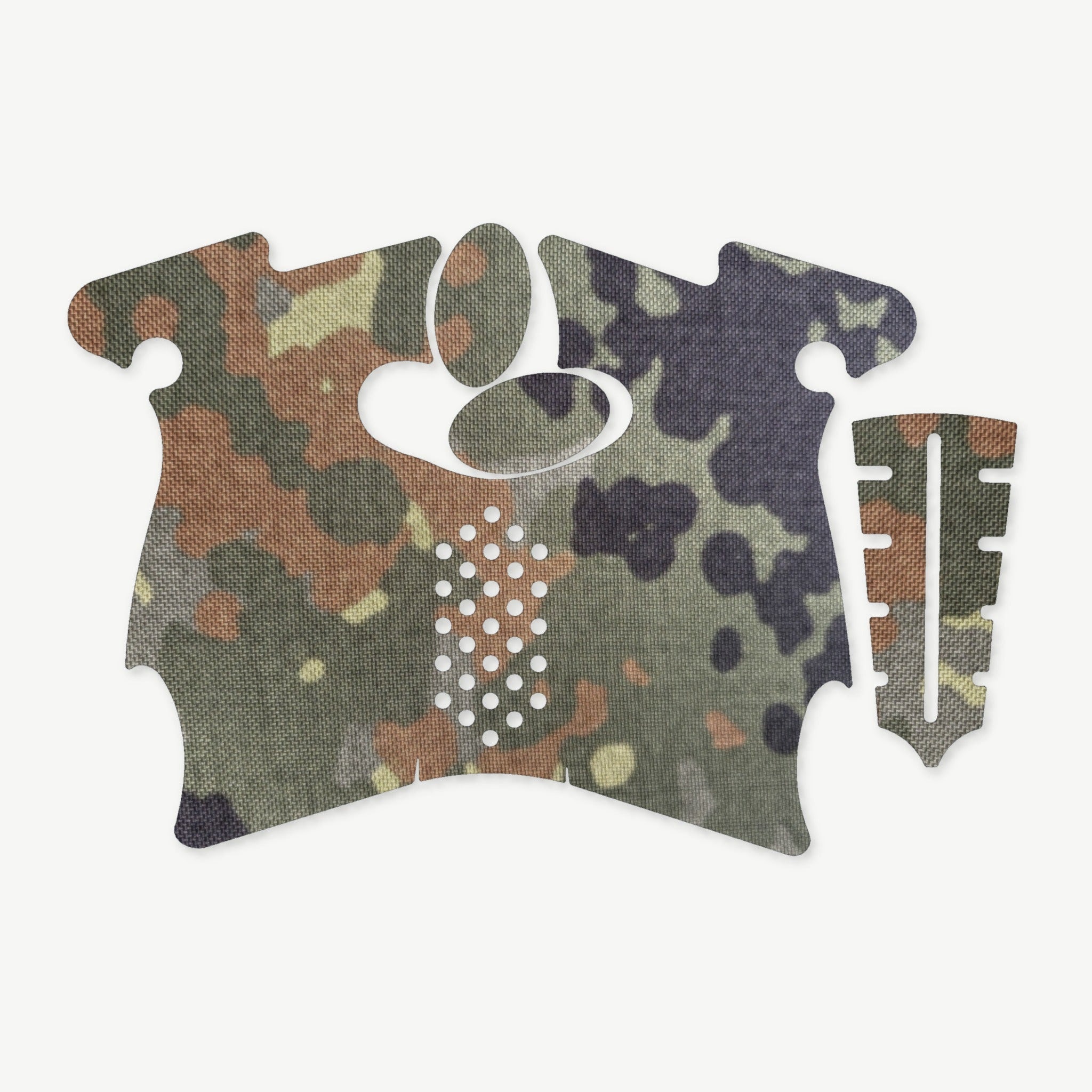 Grip Kit for Canik TP9 SF Elite - die-cut Cordura 1000D kit pieces in Flecktarn - Combat Textiles