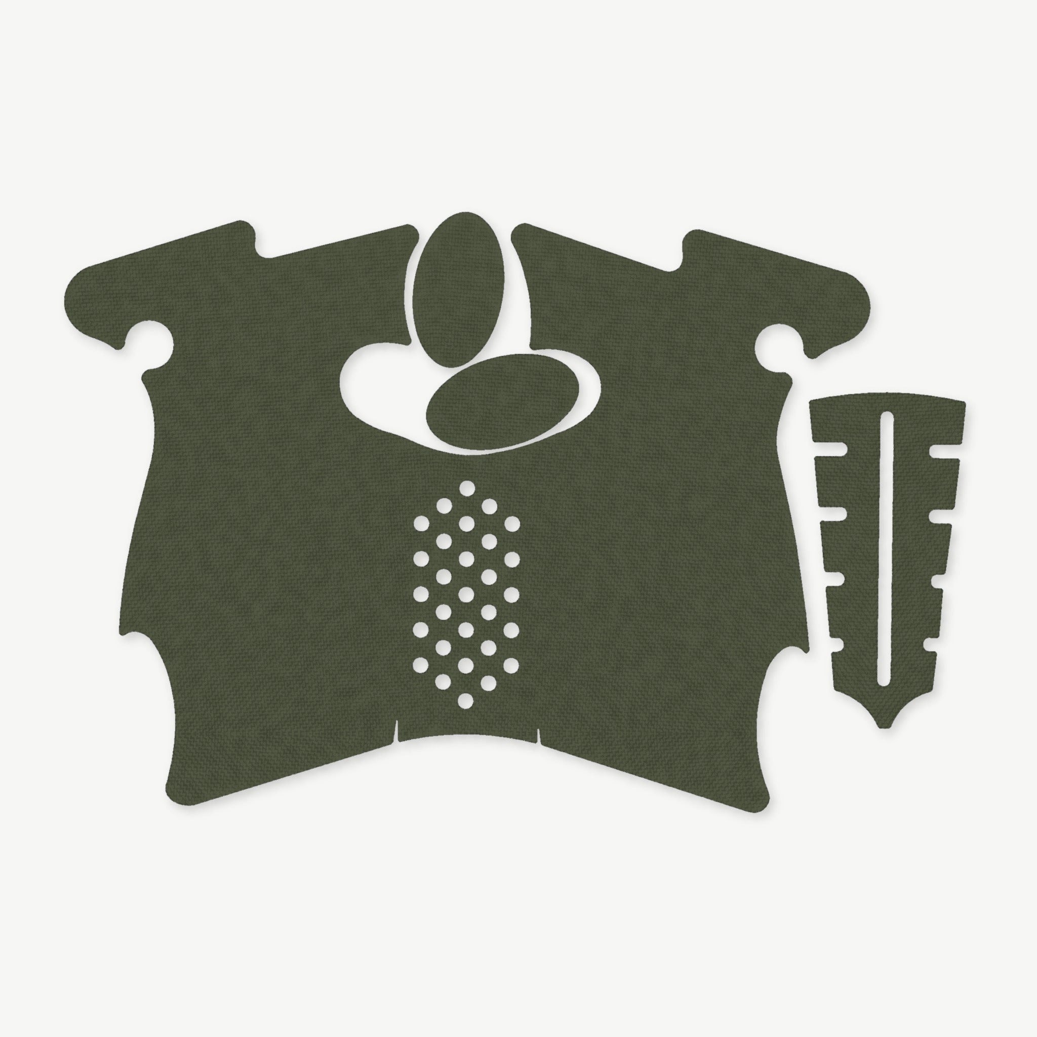 Grip Kit for Canik TP9 SF Elite - die-cut Cordura 1000D kit pieces in OD Green - Combat Textiles