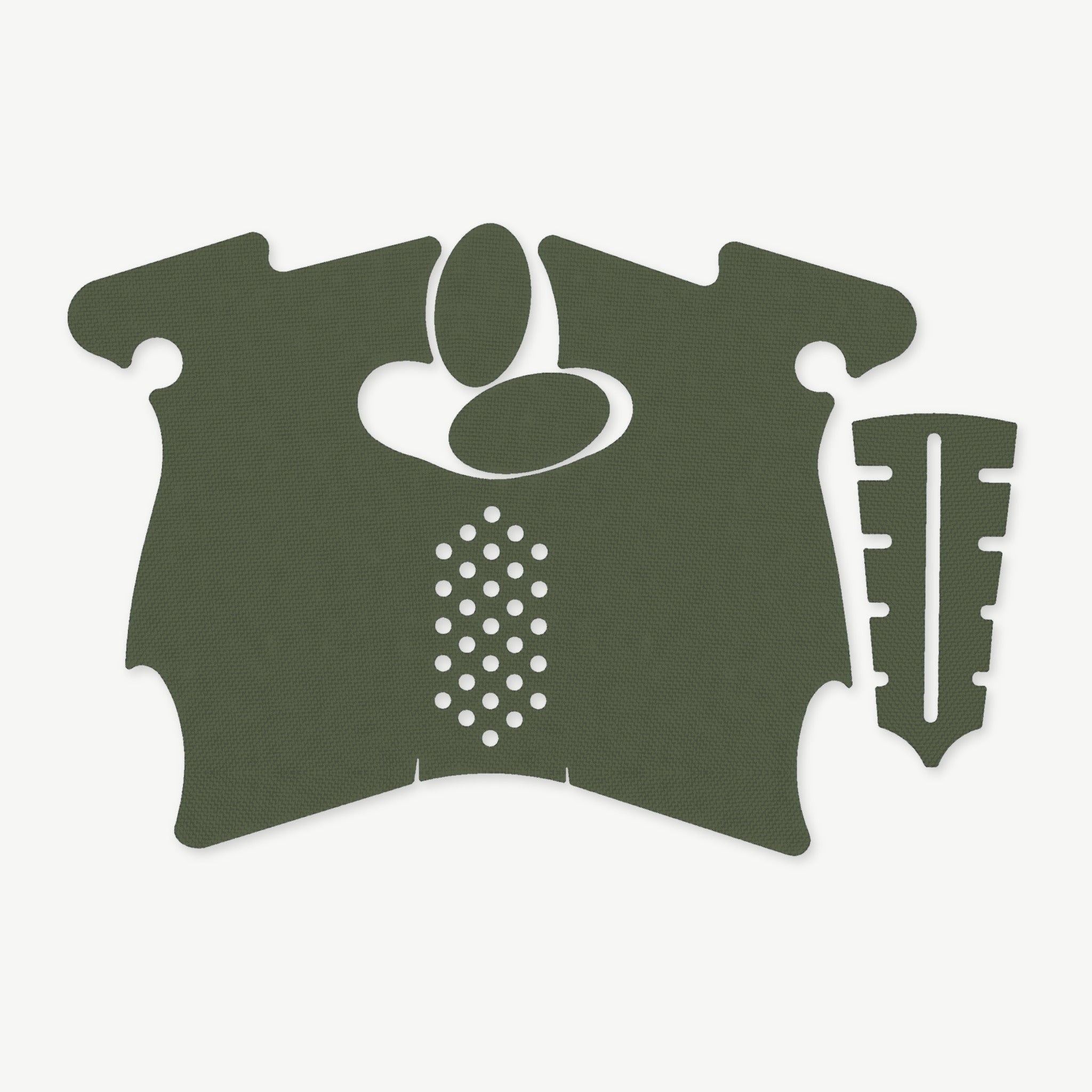 Grip Kit for Canik TP9 SF Elite - die-cut Cordura 1000D kit pieces in Ranger Green - Combat Textiles