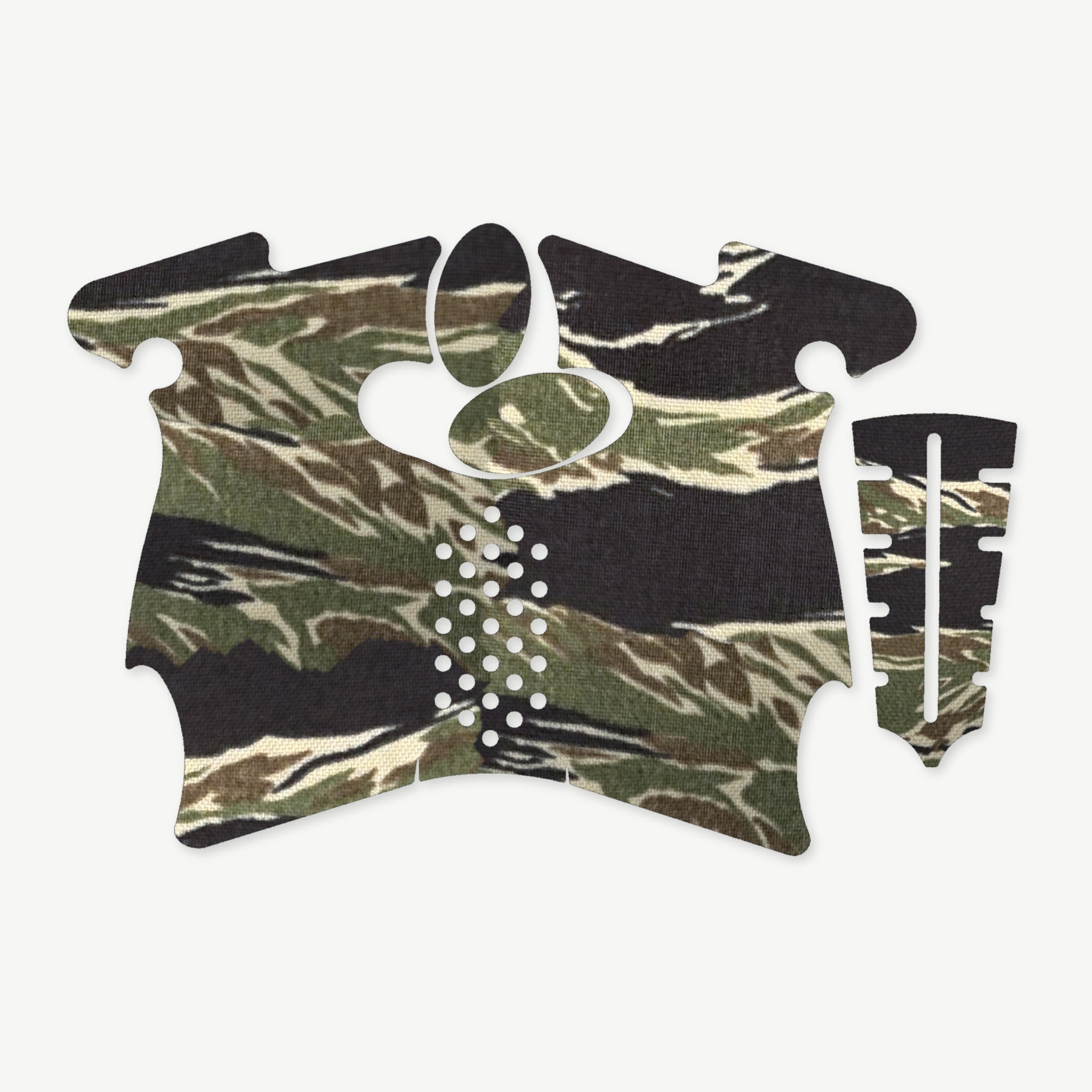 Grip Kit for Canik TP9 SF Elite - die-cut Cordura 1000D kit pieces in Tiger Stripe (Green/Black) - Combat Textiles