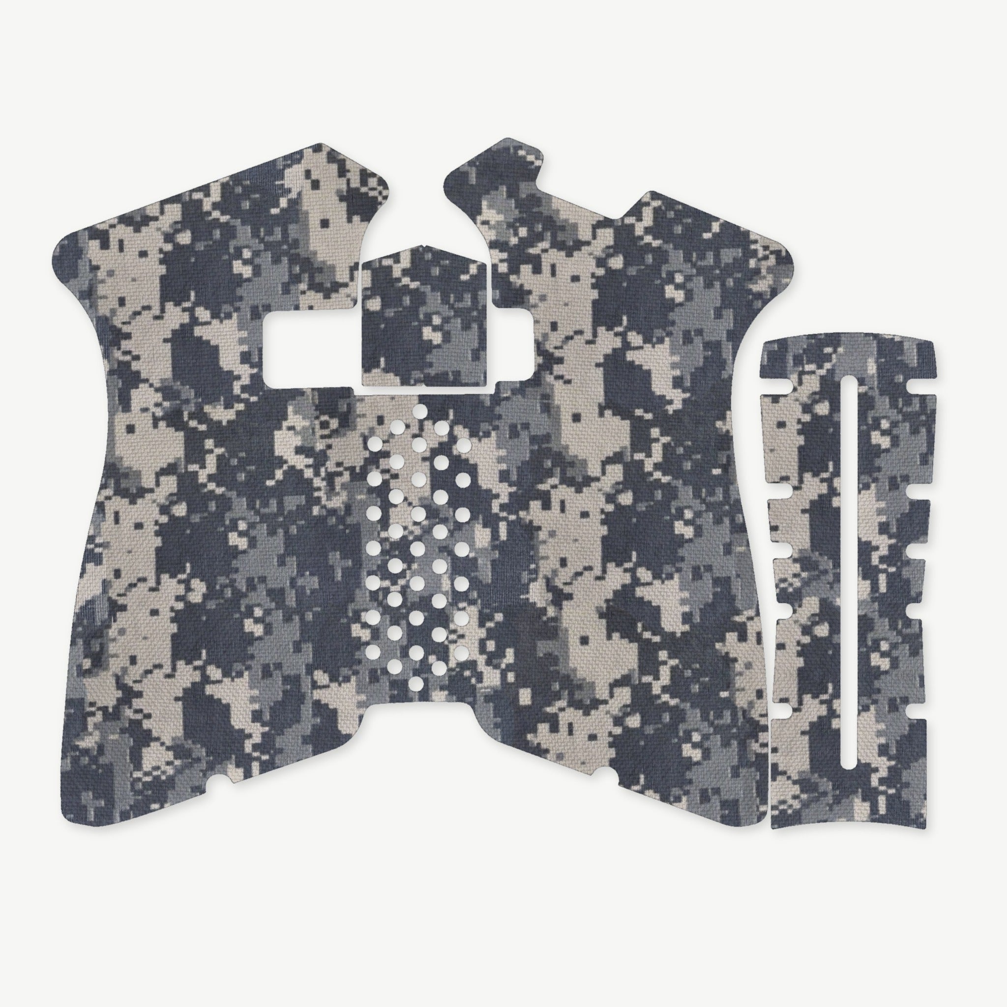 Grip Kit for Polymer80 PF940V2 - die-cut Cordura 1000D kit pieces in ACU - Combat Textiles