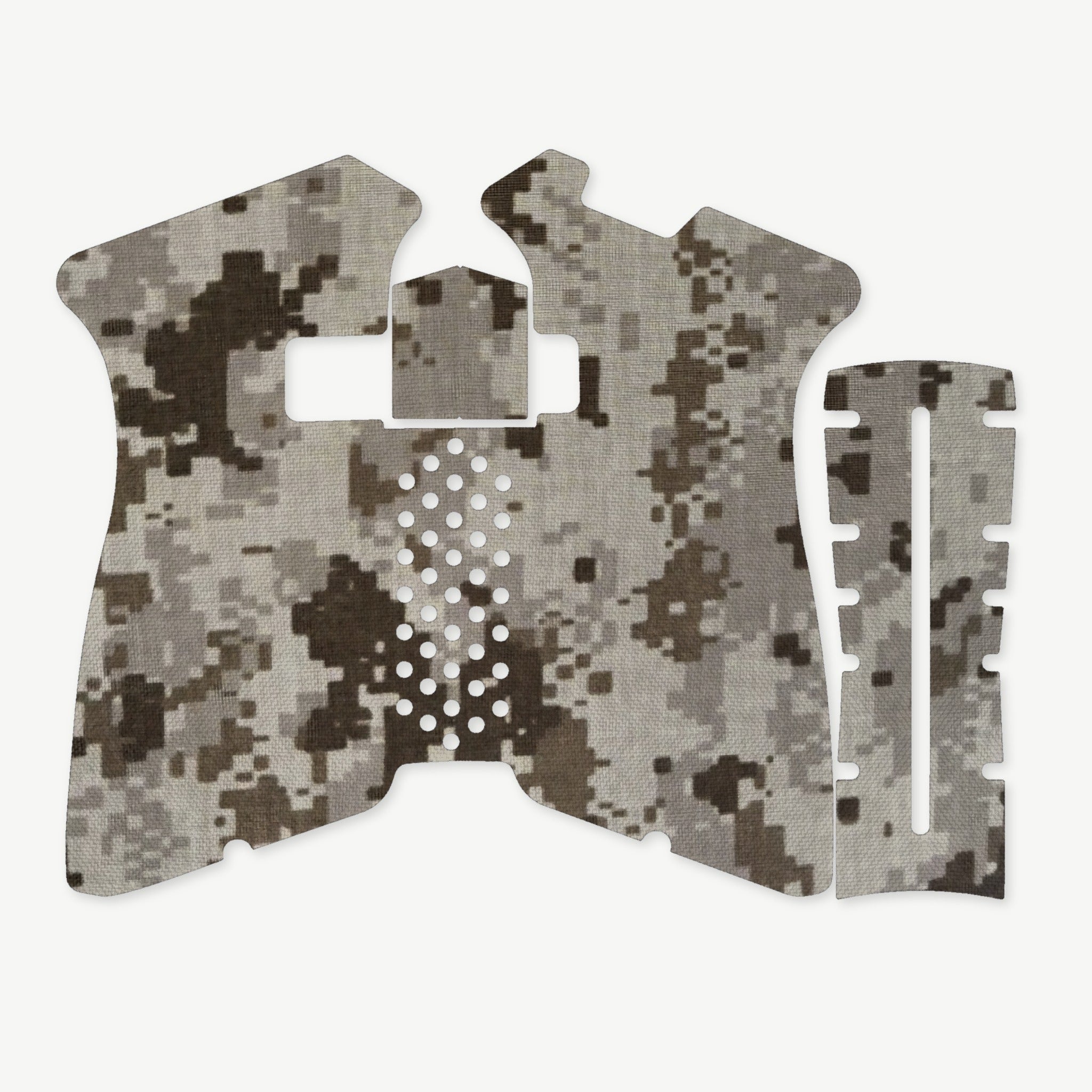 Grip Kit for Polymer80 PF940V2 - die-cut Cordura 1000D kit pieces in ACU (Desert) - Combat Textiles