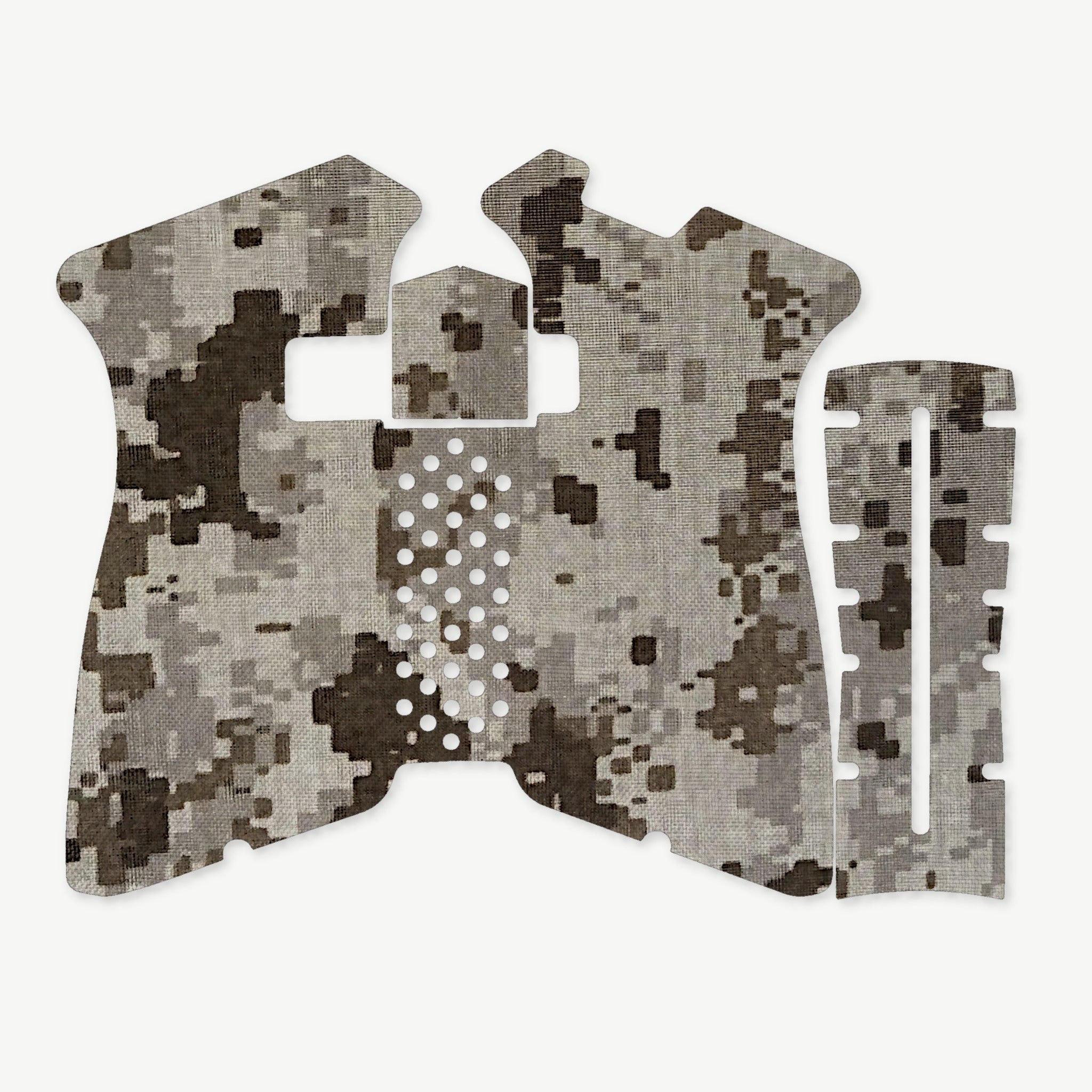 Grip Kit for Polymer80 PF940V2 - die-cut Cordura 1000D kit pieces in ACU (Desert) - Combat Textiles