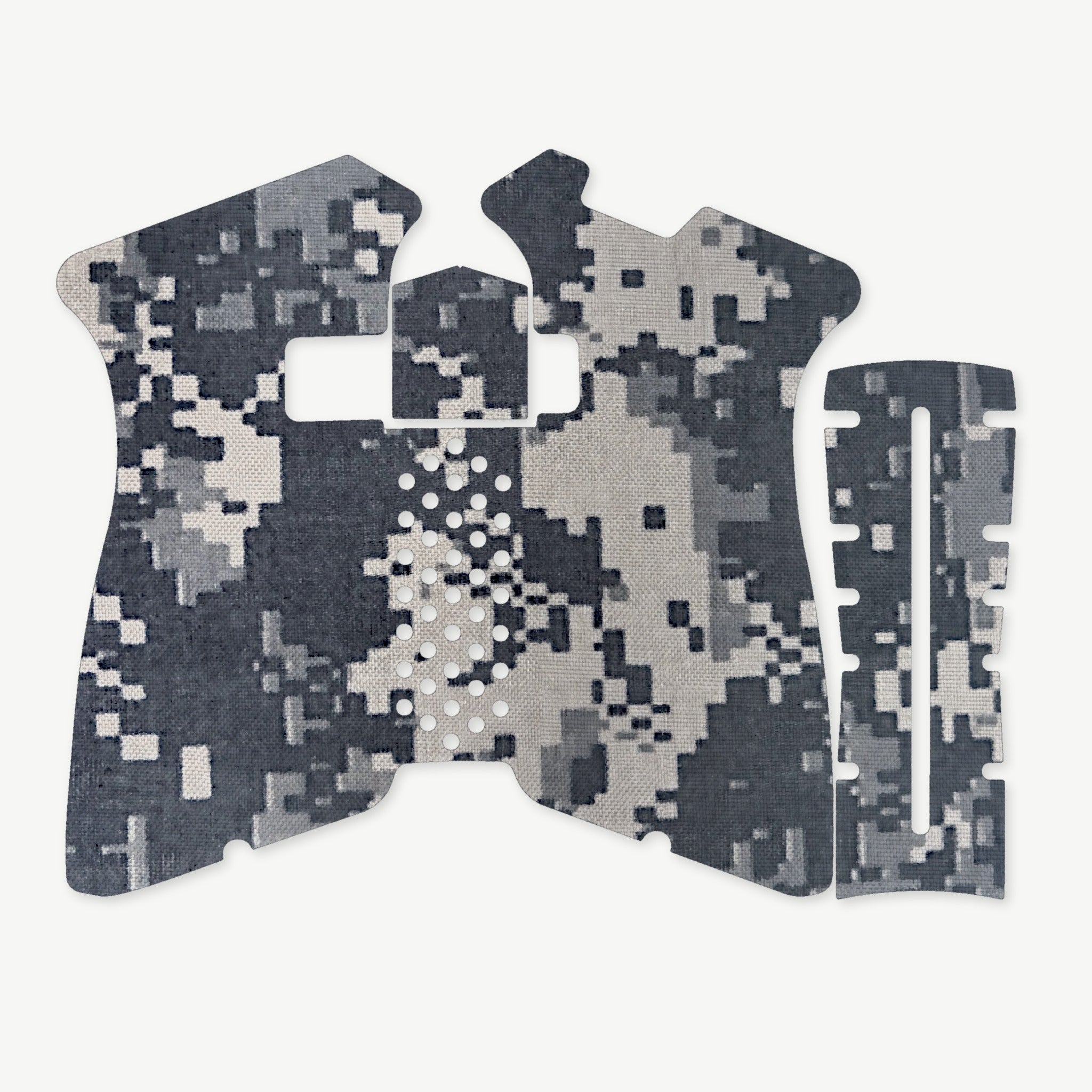 Grip Kit for Polymer80 PF940V2 - die-cut Cordura 1000D kit pieces in ACU - Combat Textiles