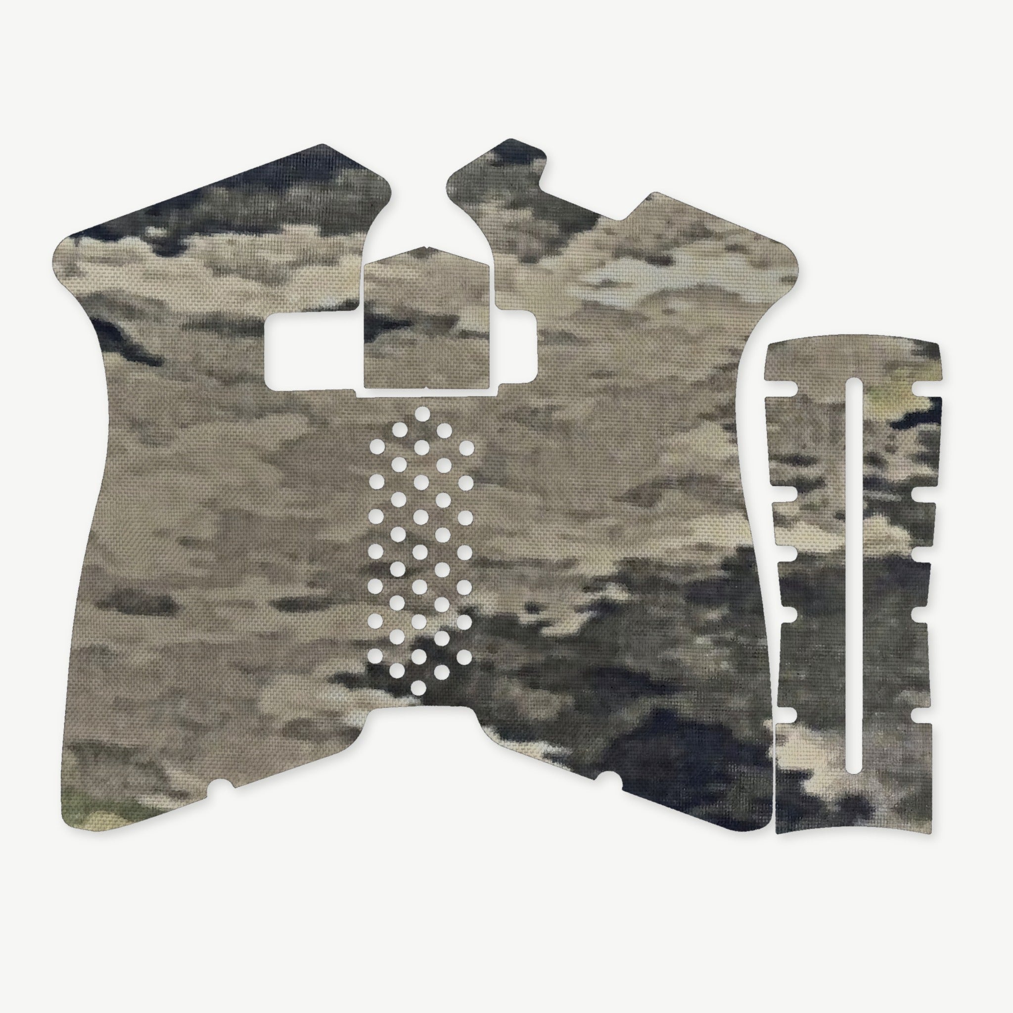 Grip Kit for Polymer80 PF940V2 - die-cut Cordura 1000D kit pieces in A-TACS iX - Combat Textiles