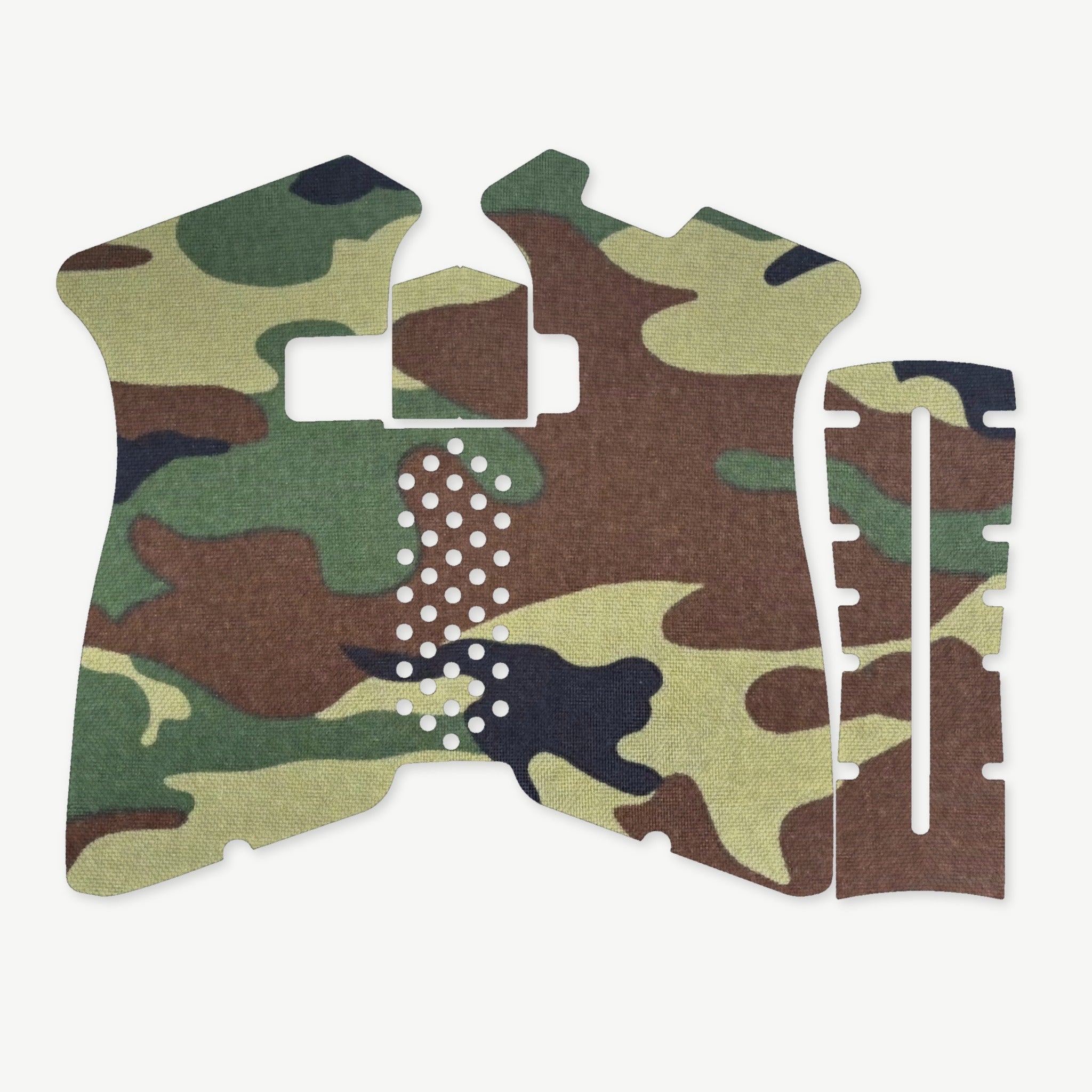Grip Kit for Polymer80 PF940V2 - die-cut Cordura 1000D kit pieces in M81 Woodland - Combat Textiles