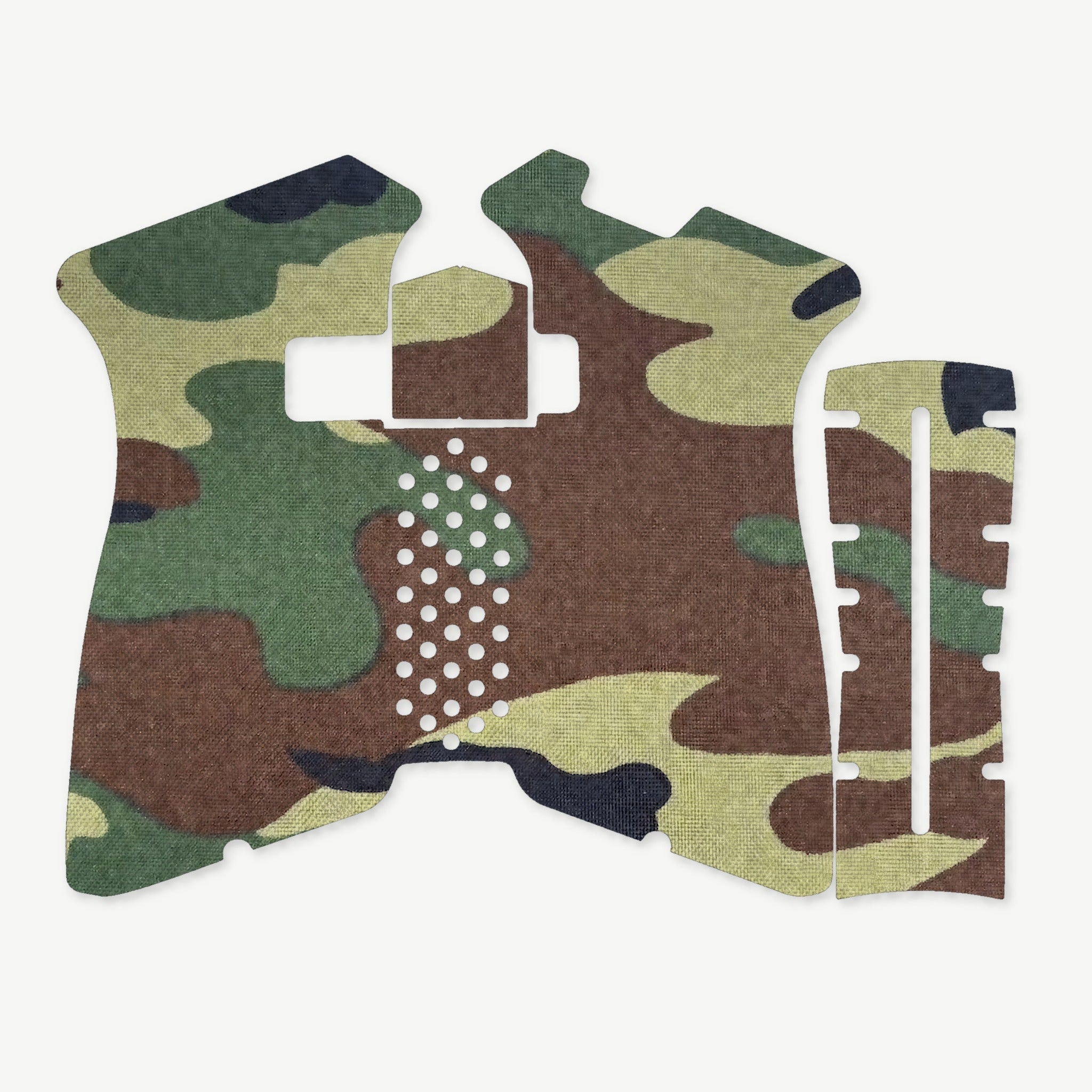 Grip Kit for Polymer80 PF940V2 - die-cut Cordura 1000D kit pieces in M81 Woodland - Combat Textiles