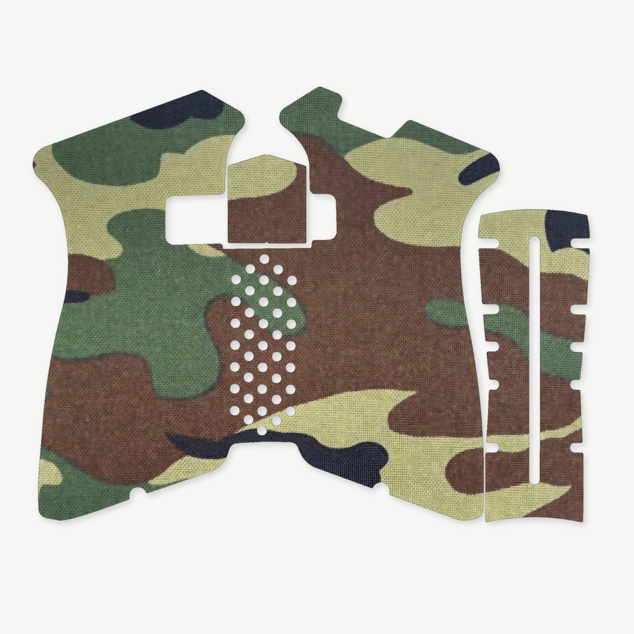 Grip Kit for Polymer80 PF940V2 - die-cut Cordura 1000D kit pieces in M81 Woodland - Combat Textiles