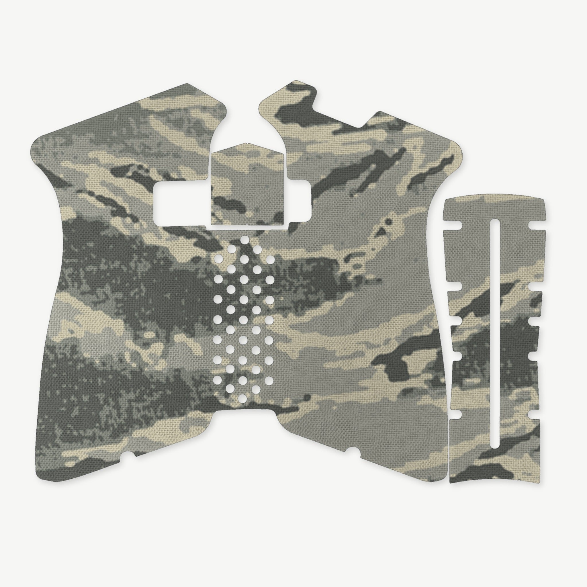 Grip Kit for Polymer80 PF940V2 - die-cut Cordura 1000D kit pieces in Tiger Stripe (ABU) - Combat Textiles
