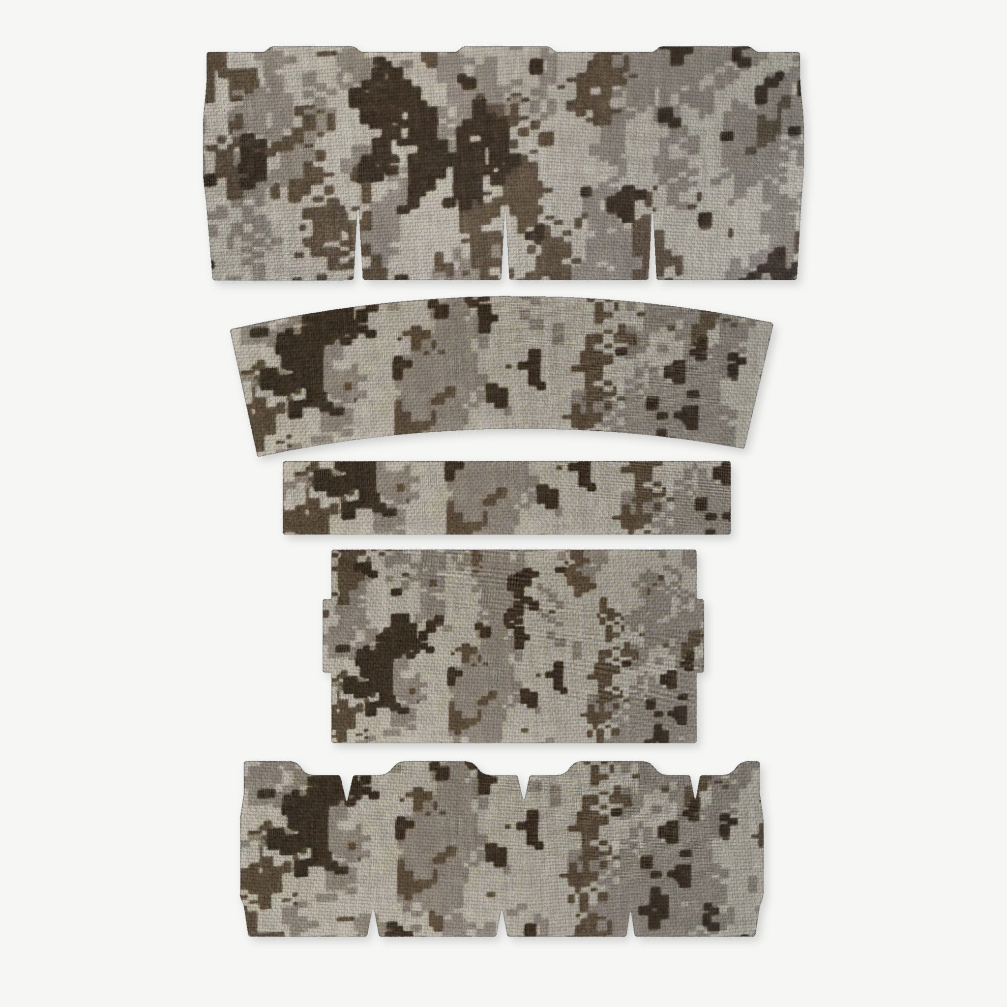 Light Wrap Kit for Streamlight ProTac 2.0 Rail-Mount - die-cut Cordura 1000D kit pieces in ACU (Desert) - Combat Textiles