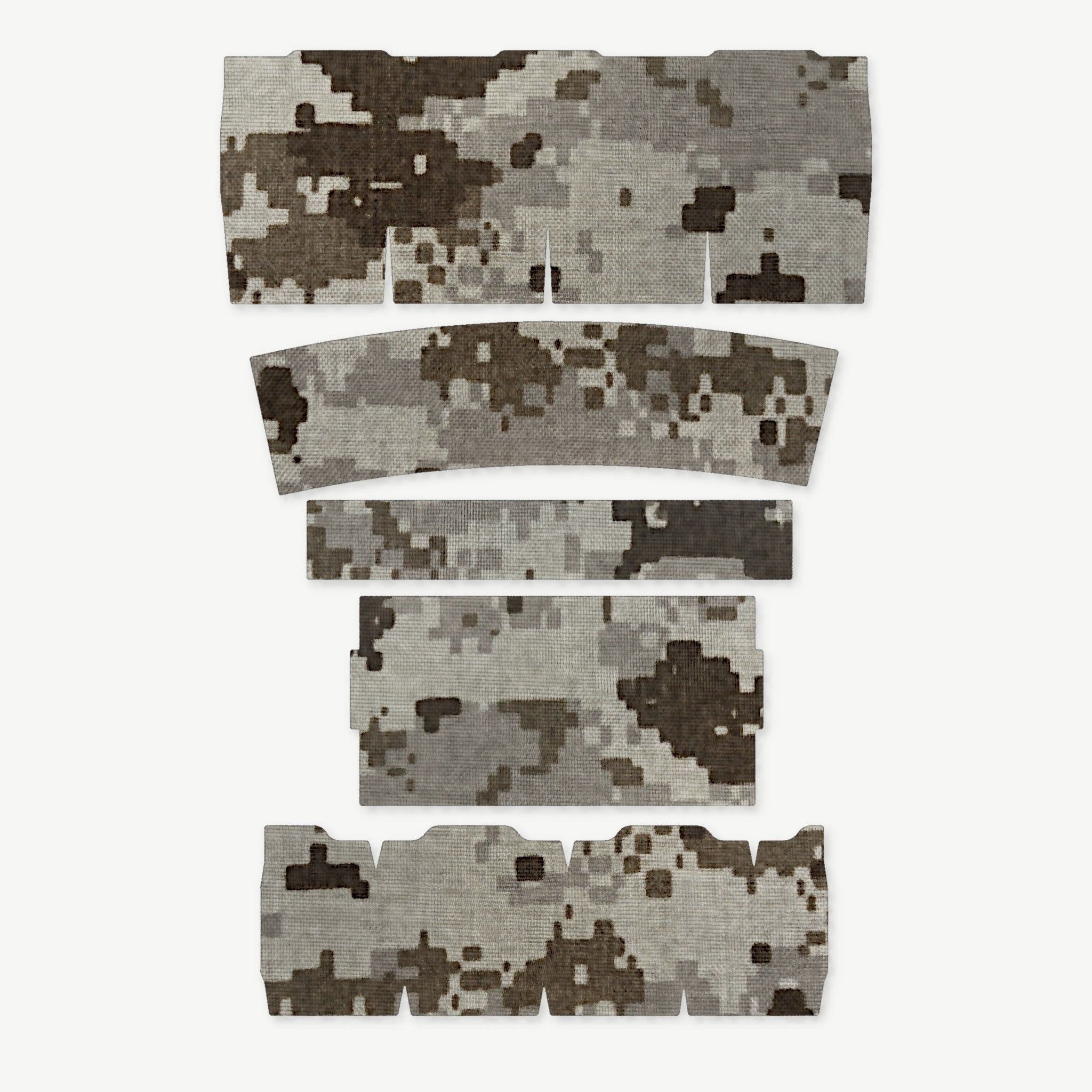 Light Wrap Kit for Streamlight ProTac 2.0 Rail-Mount - die-cut Cordura 1000D kit pieces in ACU (Desert) - Combat Textiles