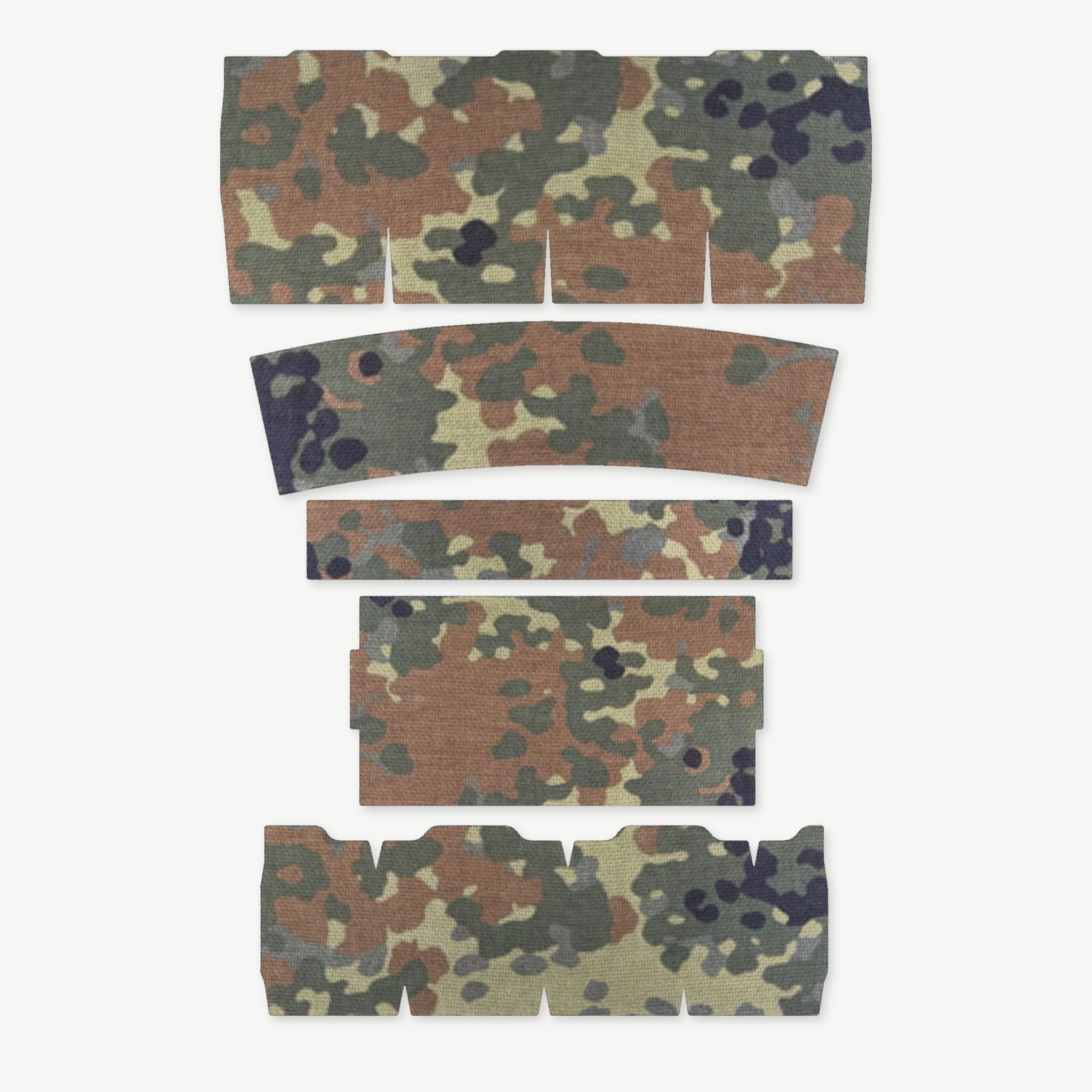 Light Wrap Kit for Streamlight ProTac 2.0 Rail-Mount - die-cut Cordura 1000D kit pieces in Flecktarn - Combat Textiles