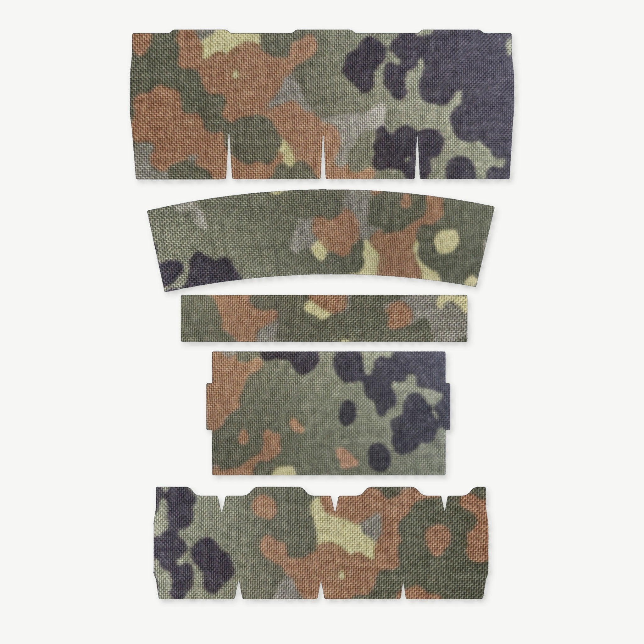 Light Wrap Kit for Streamlight ProTac 2.0 Rail-Mount - die-cut Cordura 1000D kit pieces in Flecktarn - Combat Textiles