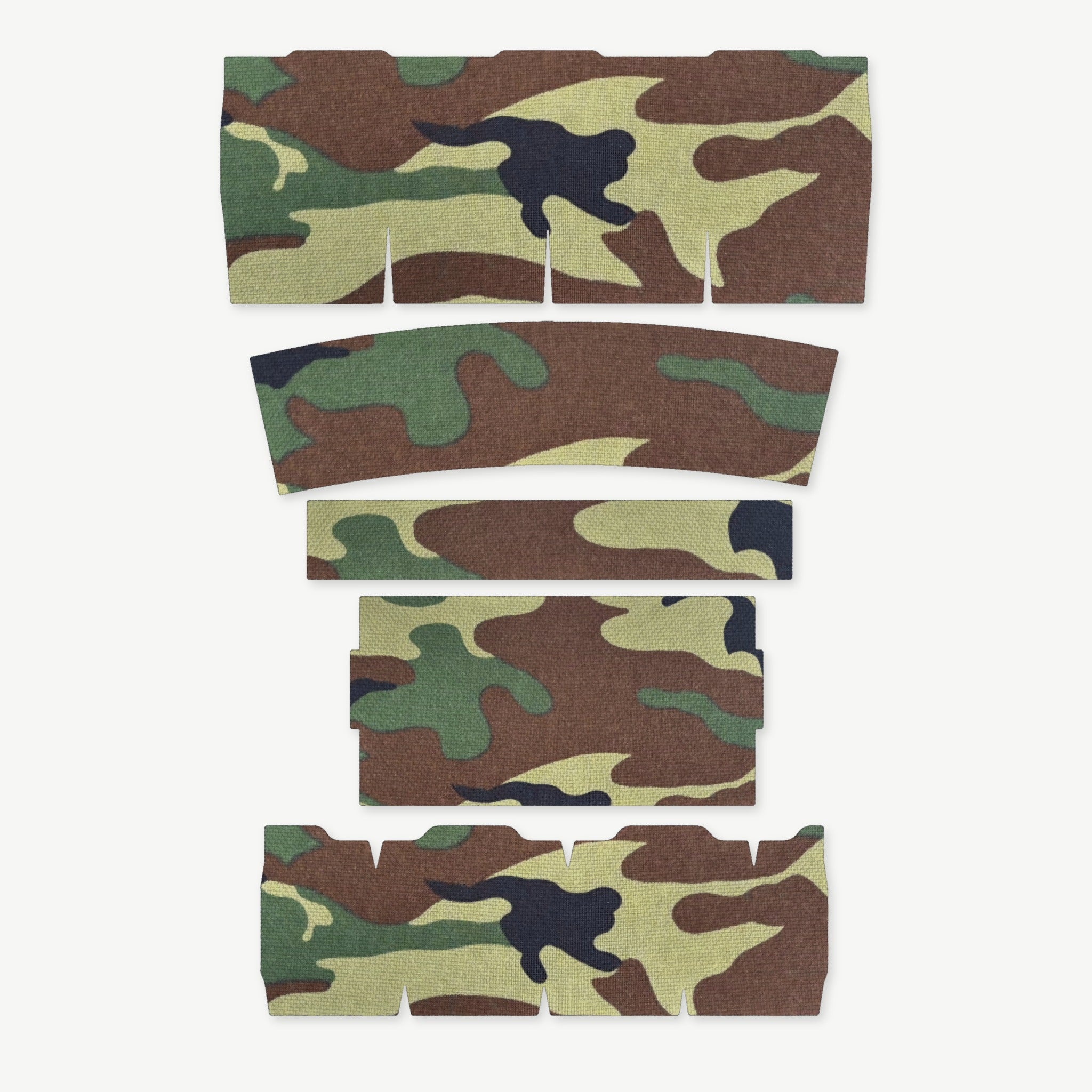Light Wrap Kit for Streamlight ProTac 2.0 Rail-Mount - die-cut Cordura 1000D kit pieces in M81 Woodland - Combat Textiles