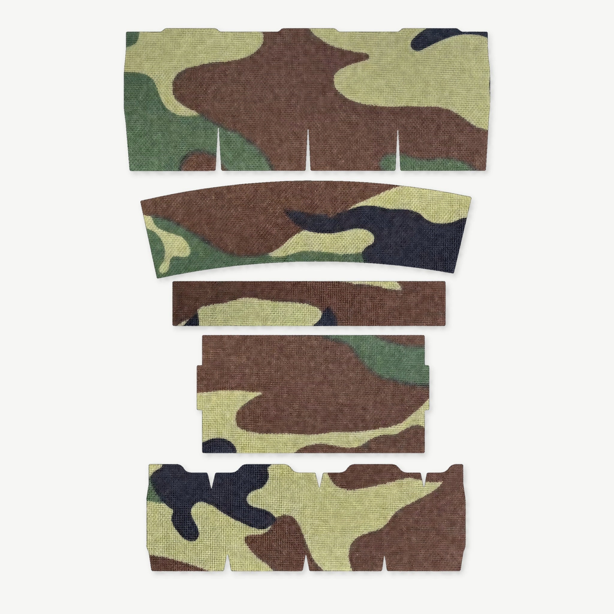 Light Wrap Kit for Streamlight ProTac 2.0 Rail-Mount - die-cut Cordura 1000D kit pieces in M81 Woodland - Combat Textiles