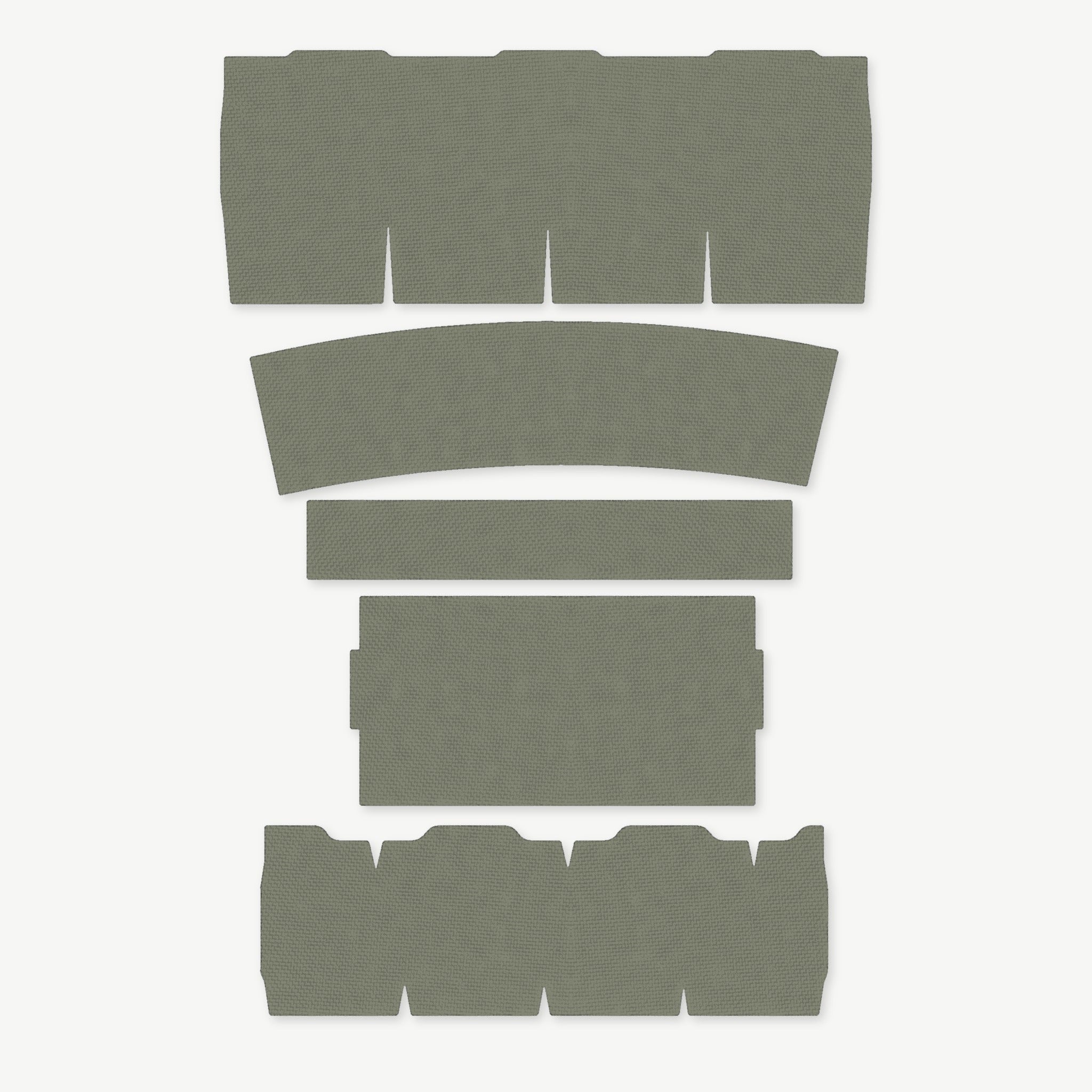 Light Wrap Kit for Streamlight ProTac 2.0 Rail-Mount - die-cut Cordura 1000D kit pieces in OD Green - Combat Textiles