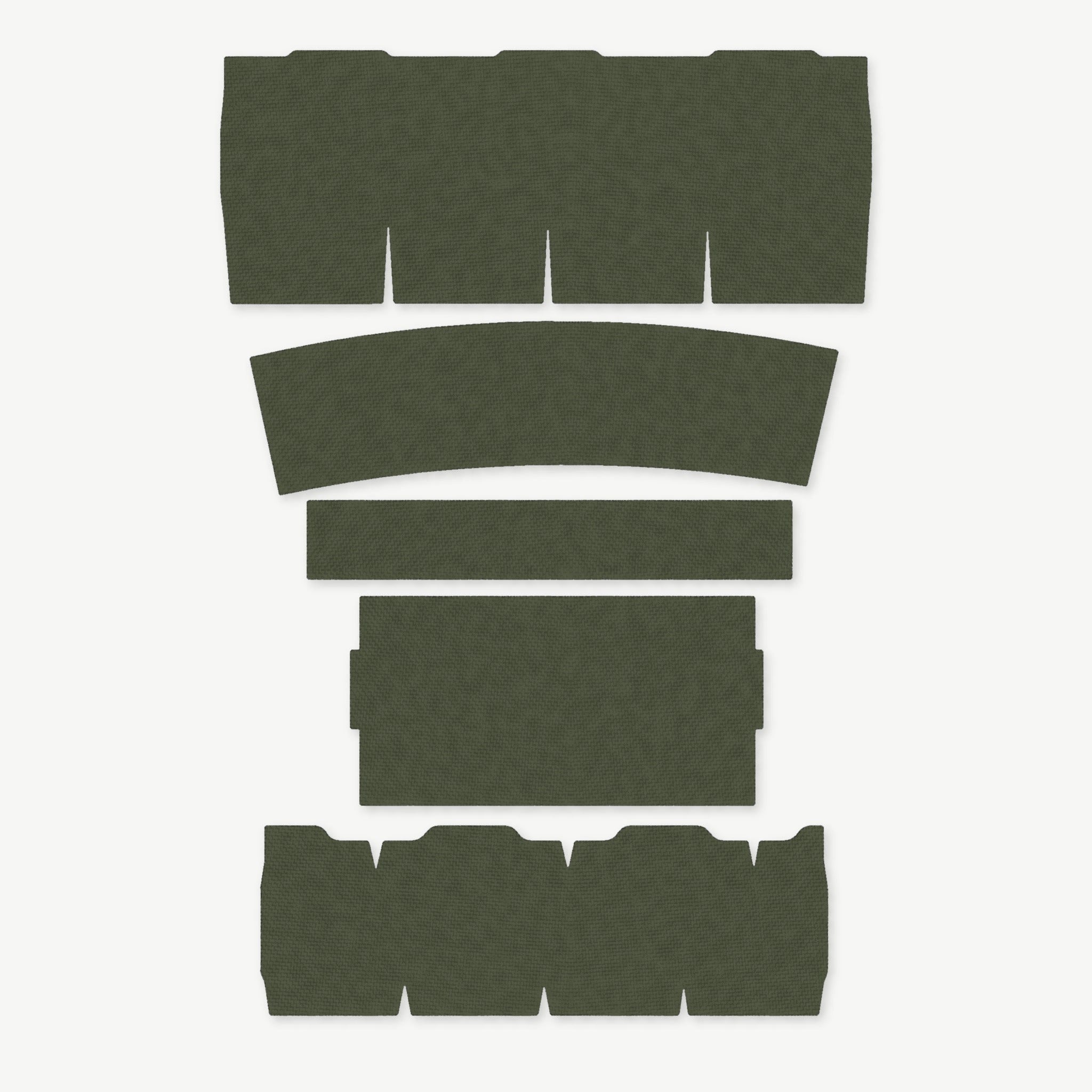 Light Wrap Kit for Streamlight ProTac 2.0 Rail-Mount - die-cut Cordura 1000D kit pieces in OD Green - Combat Textiles