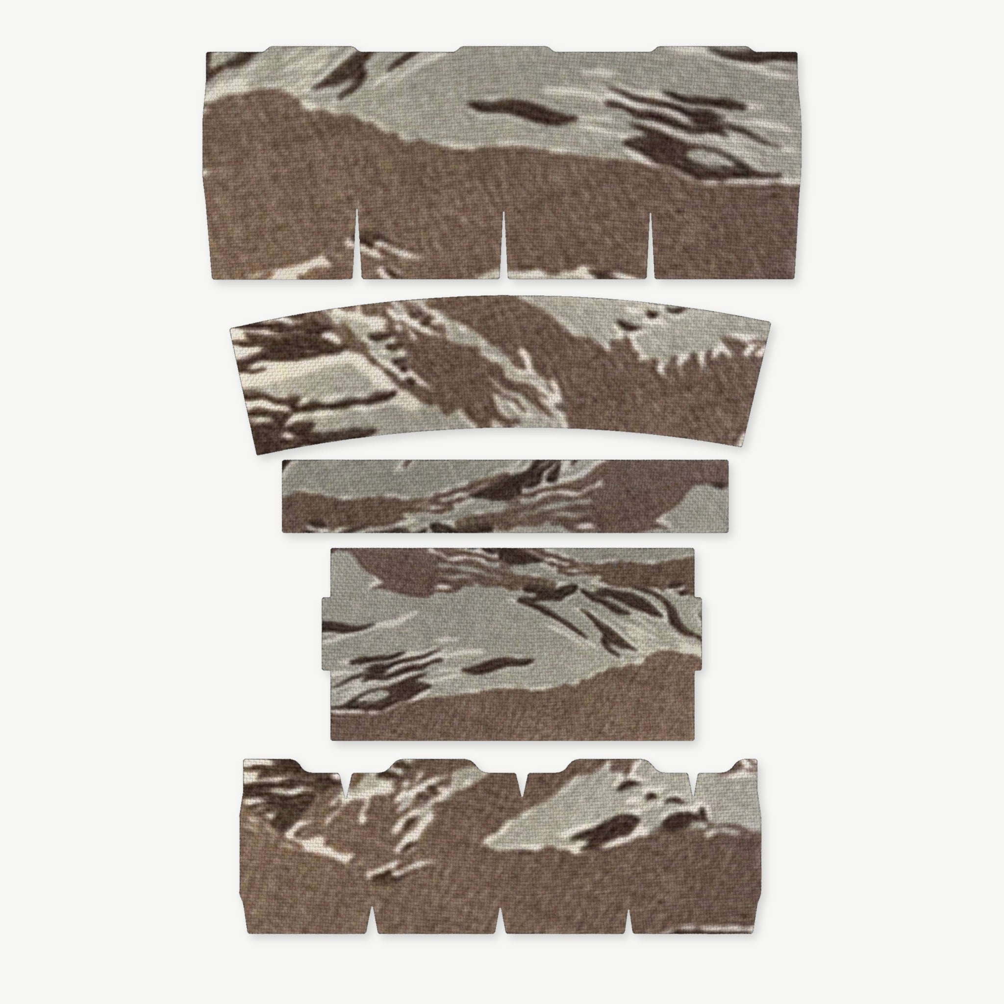 Light Wrap Kit for Streamlight ProTac 2.0 Rail-Mount - die-cut Cordura 1000D kit pieces in Tiger Stripe (ABU) - Combat Textiles