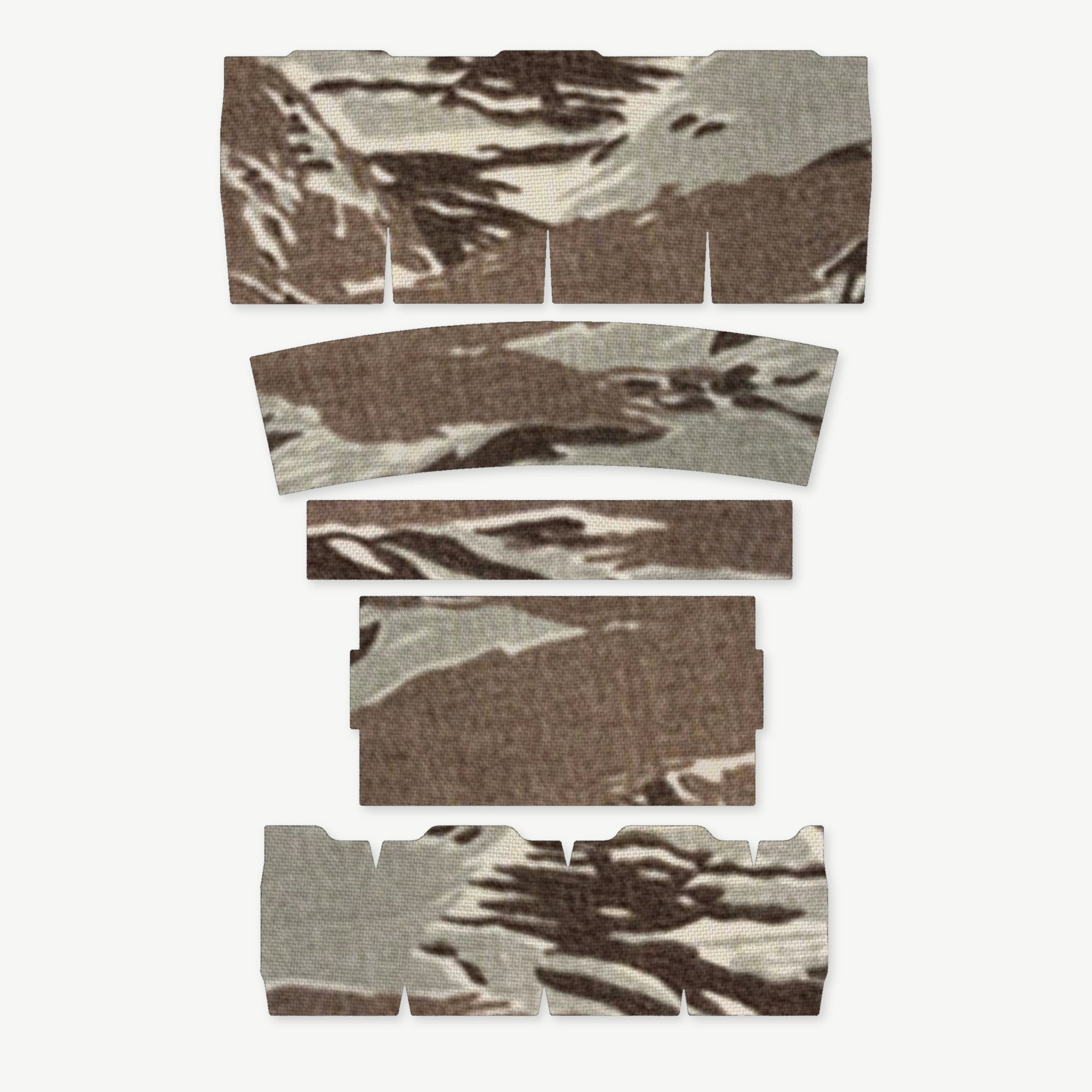Light Wrap Kit for Streamlight ProTac 2.0 Rail-Mount - die-cut Cordura 1000D kit pieces in Tiger Stripe (ABU) - Combat Textiles